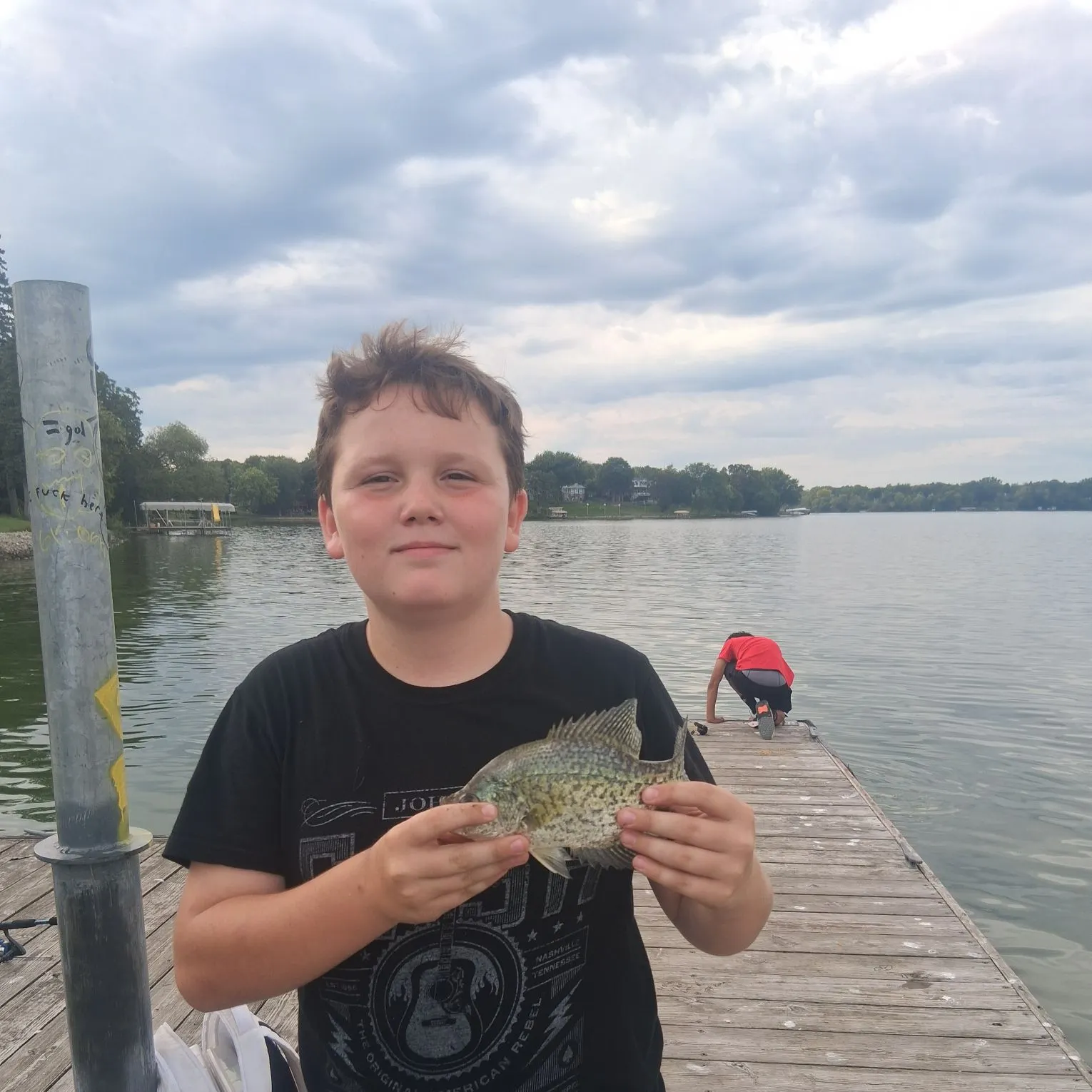 Black crappie caught on Fishbrain