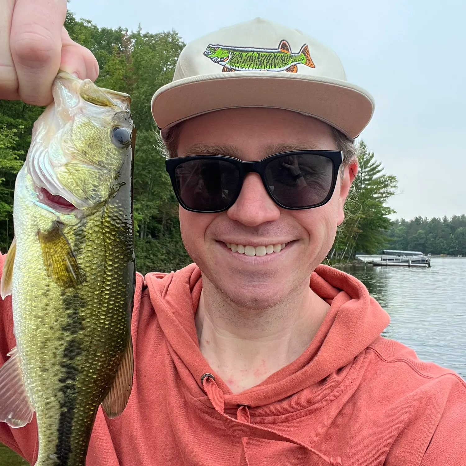 Largemouth bass caught on Fishbrain