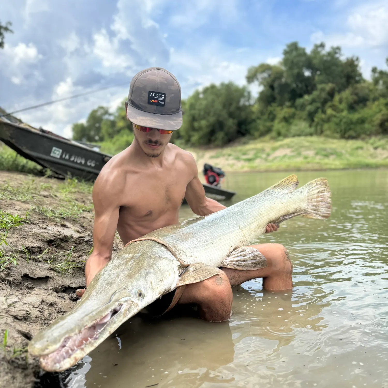 The most recent Alligator gar catches on Fishbrain