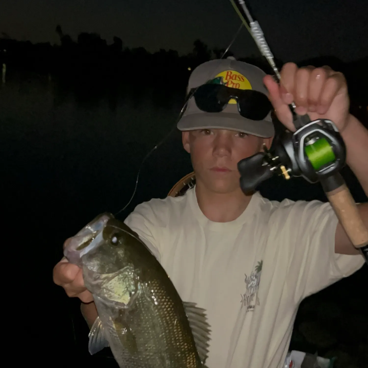 Largemouth bass caught on Fishbrain