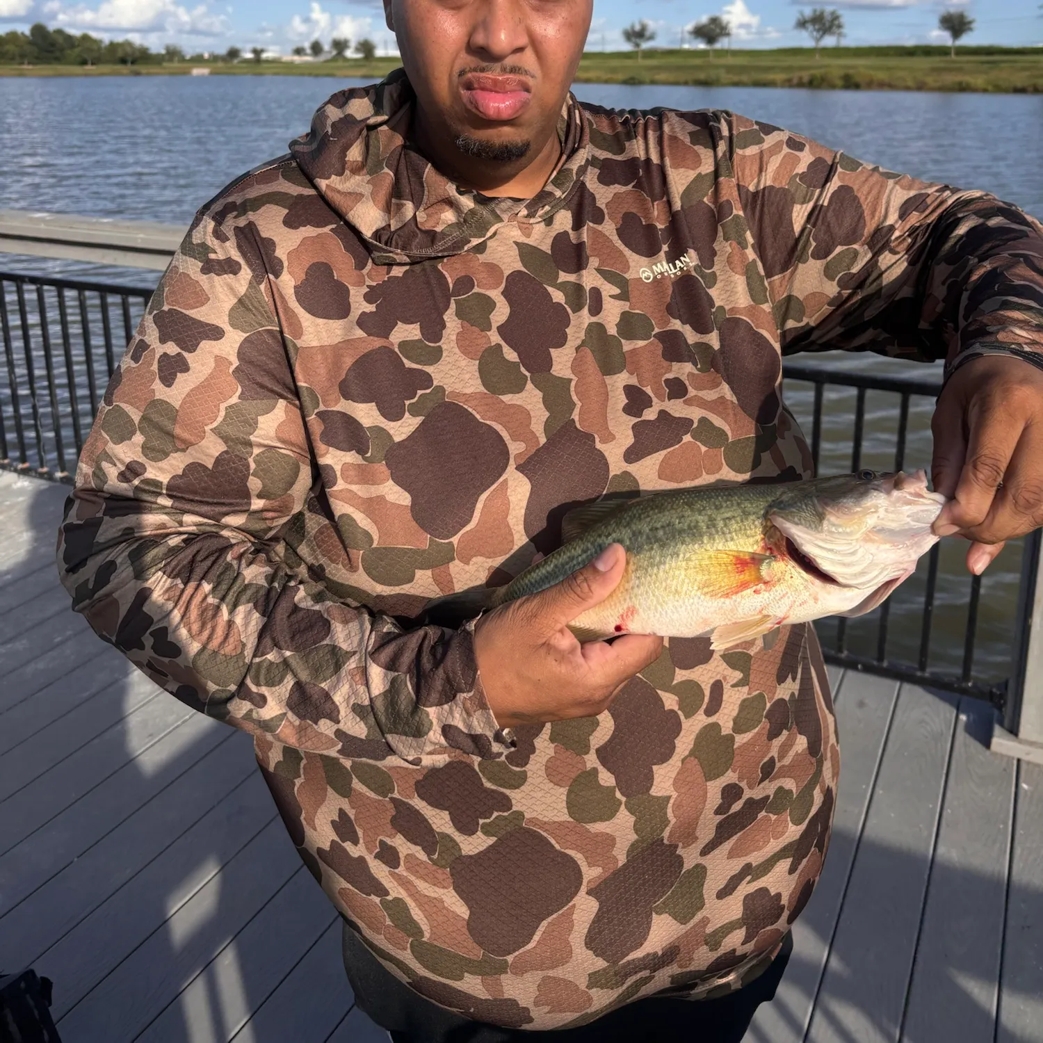 Largemouth bass caught on Fishbrain