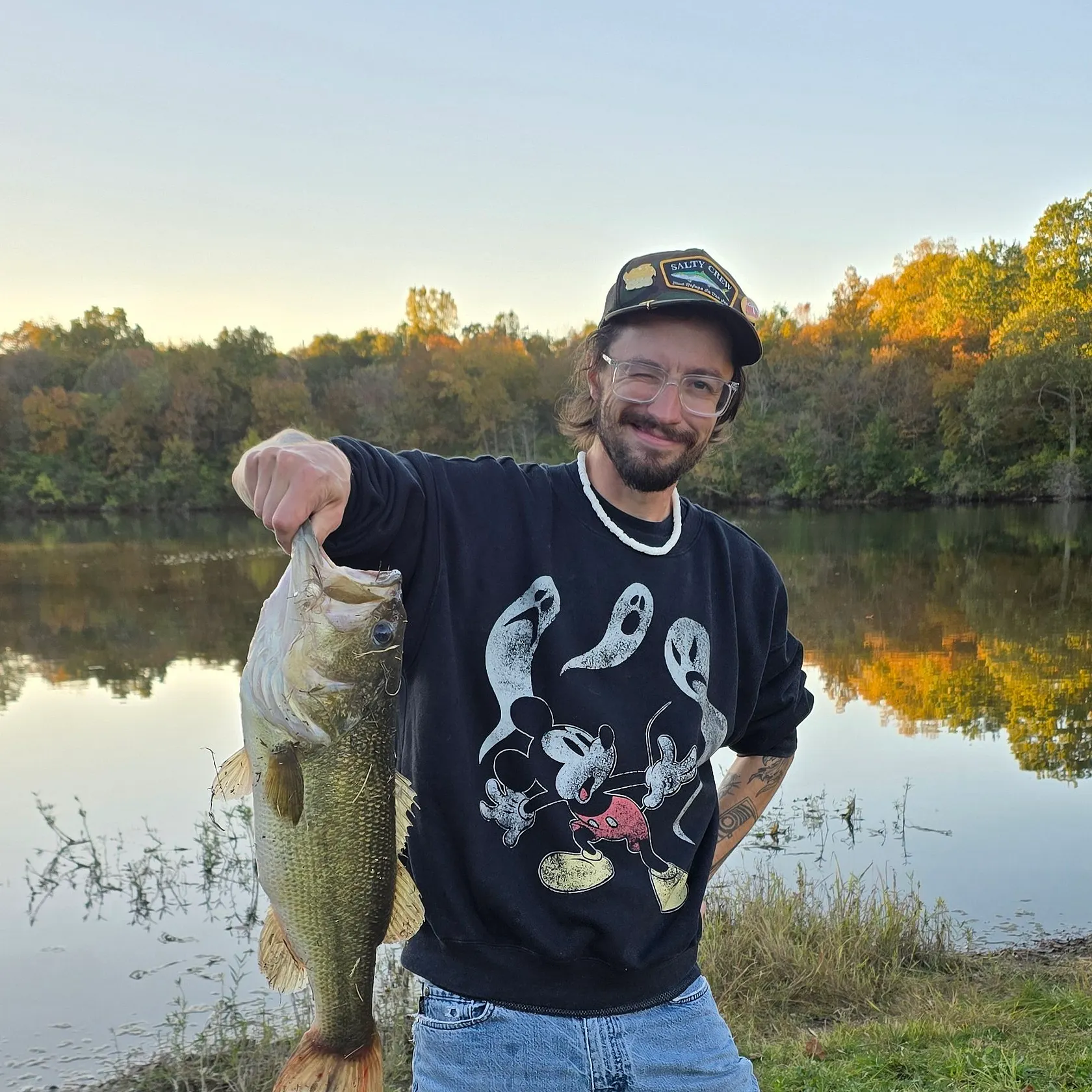 Largemouth bass caught on Fishbrain