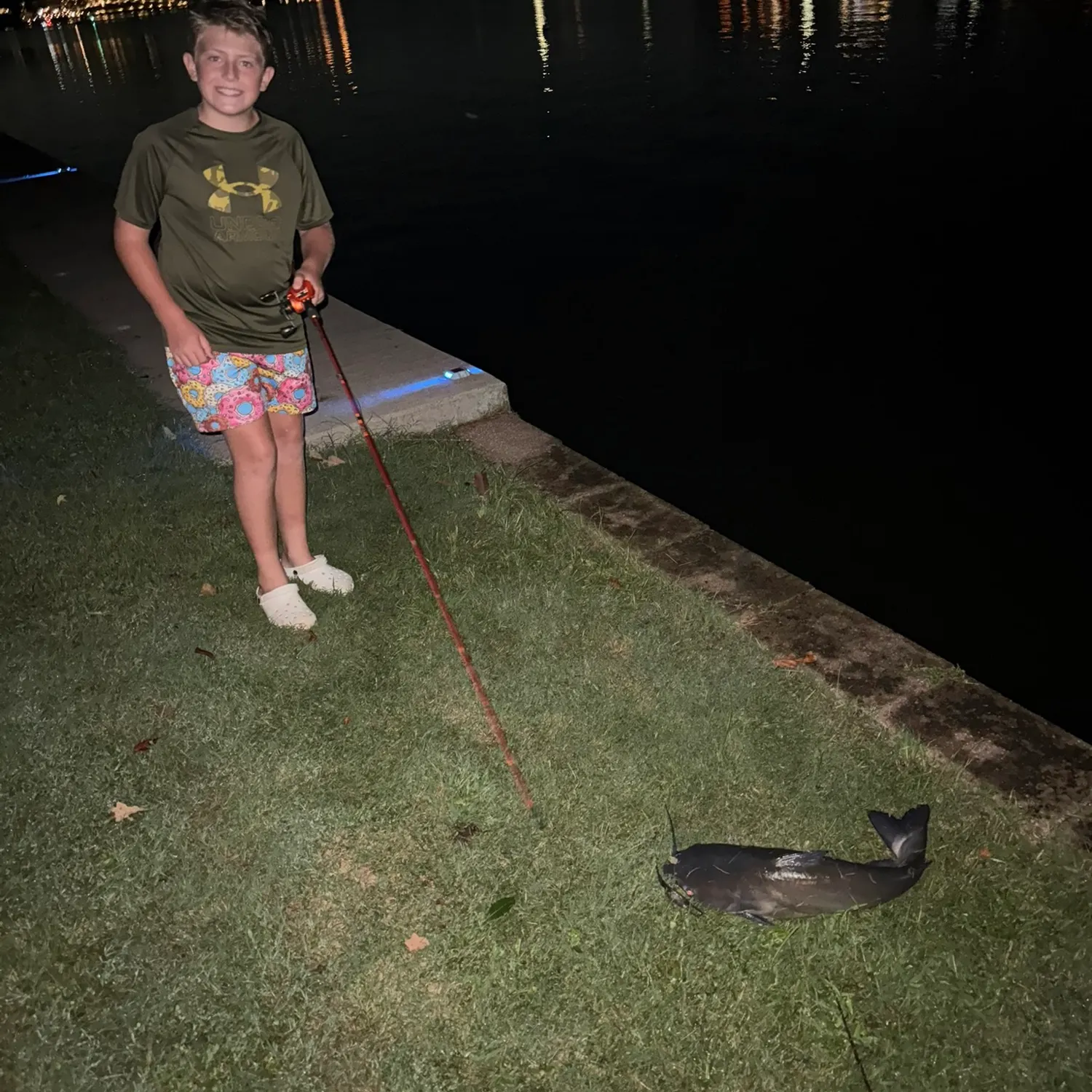 Channel catfish caught on Fishbrain