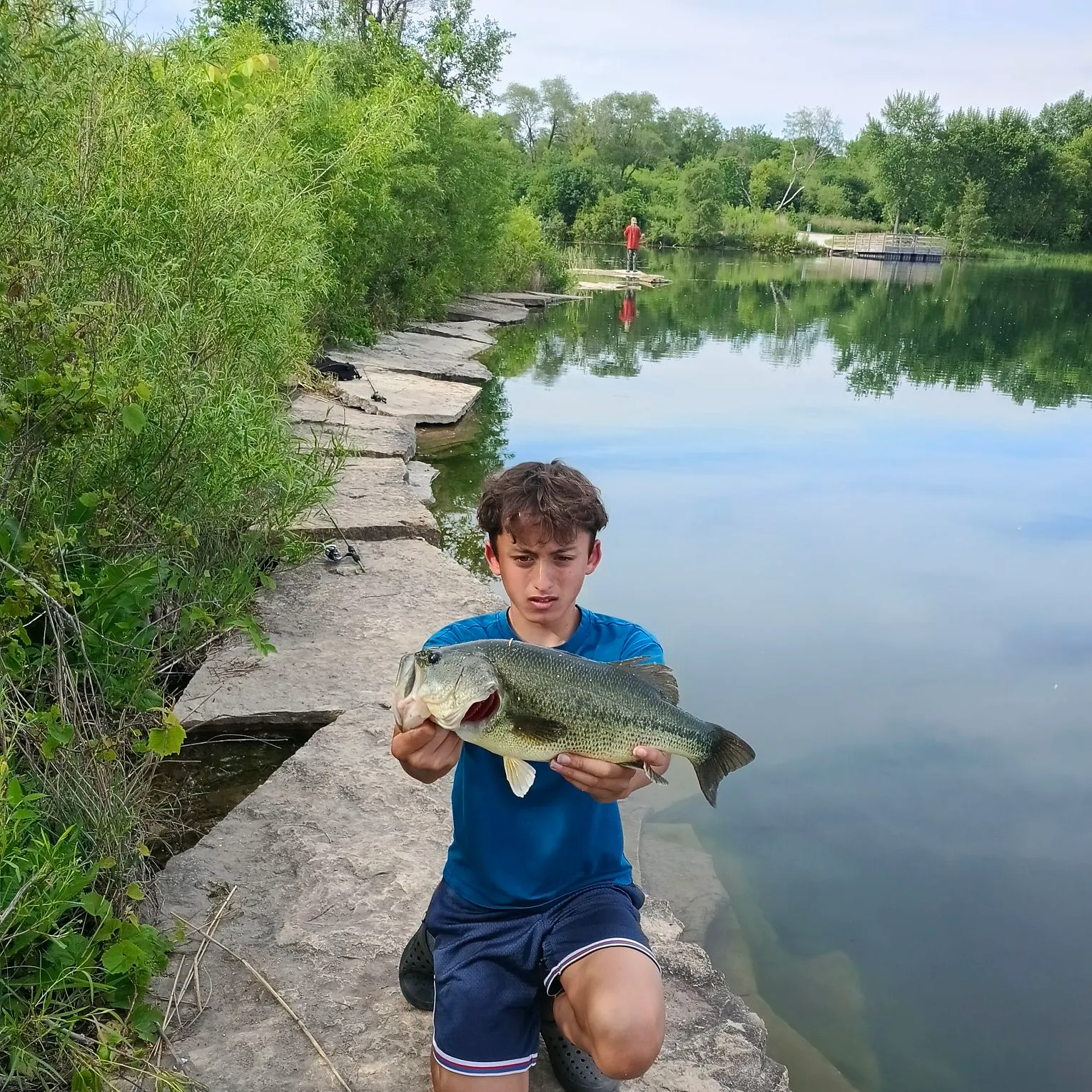 Largemouth bass caught on Fishbrain
