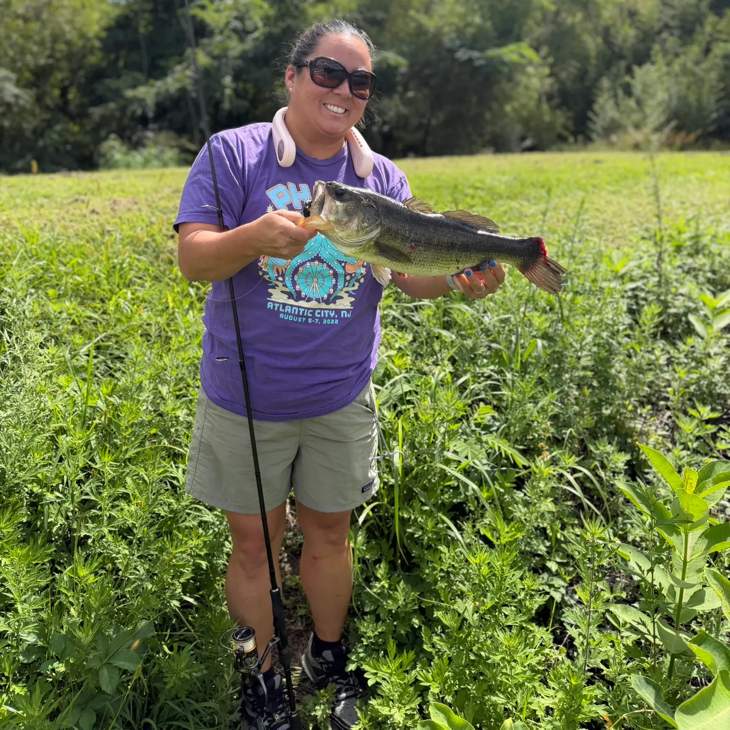 Largemouth bass caught on Fishbrain
