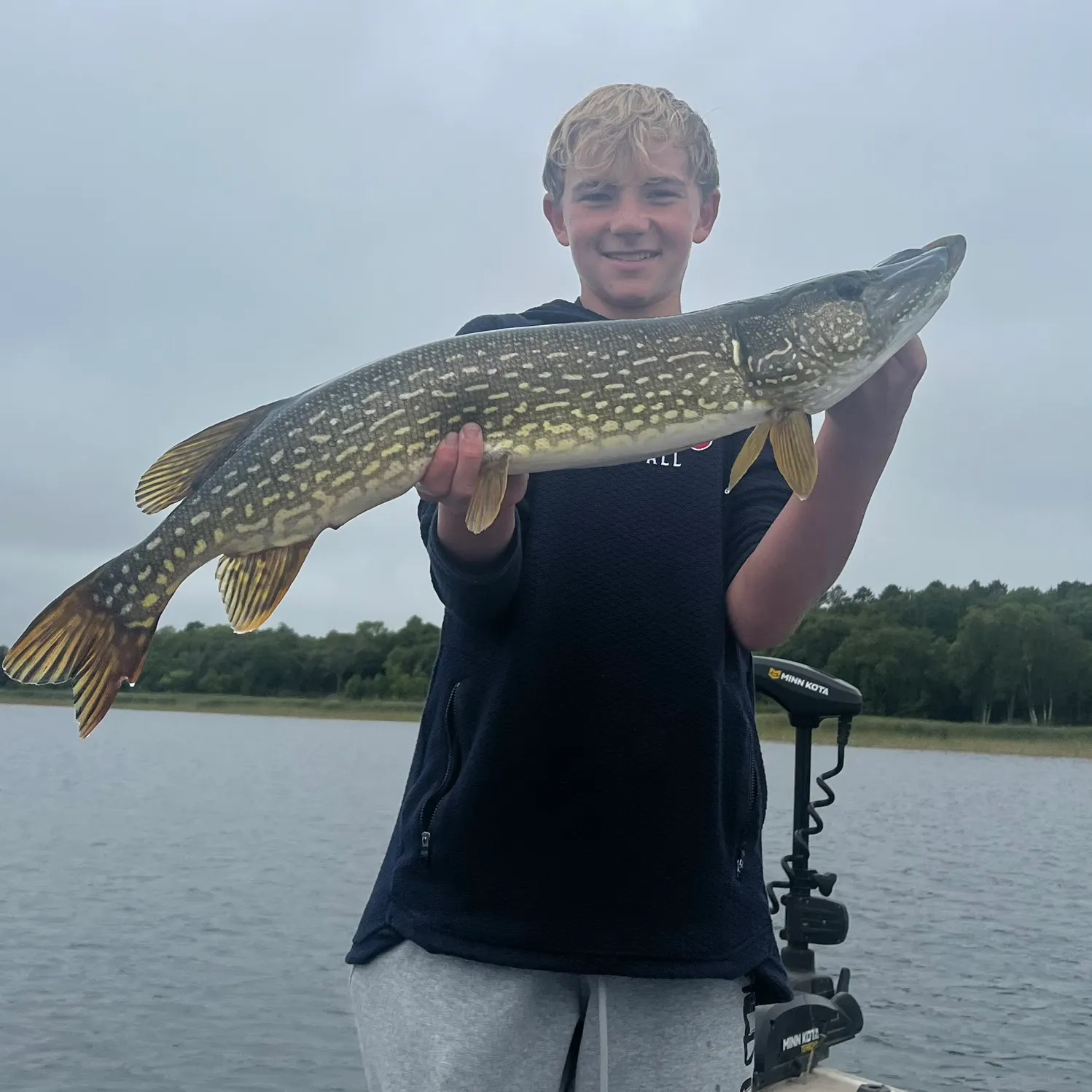 Northern pike caught on Fishbrain