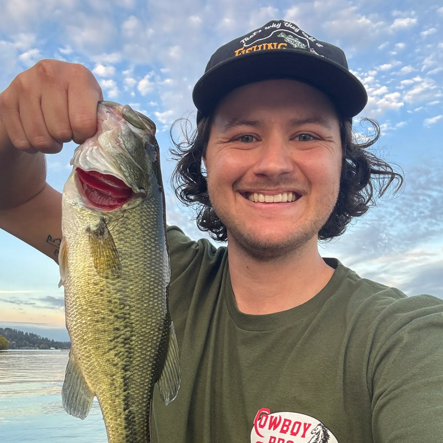 Largemouth bass caught on Fishbrain