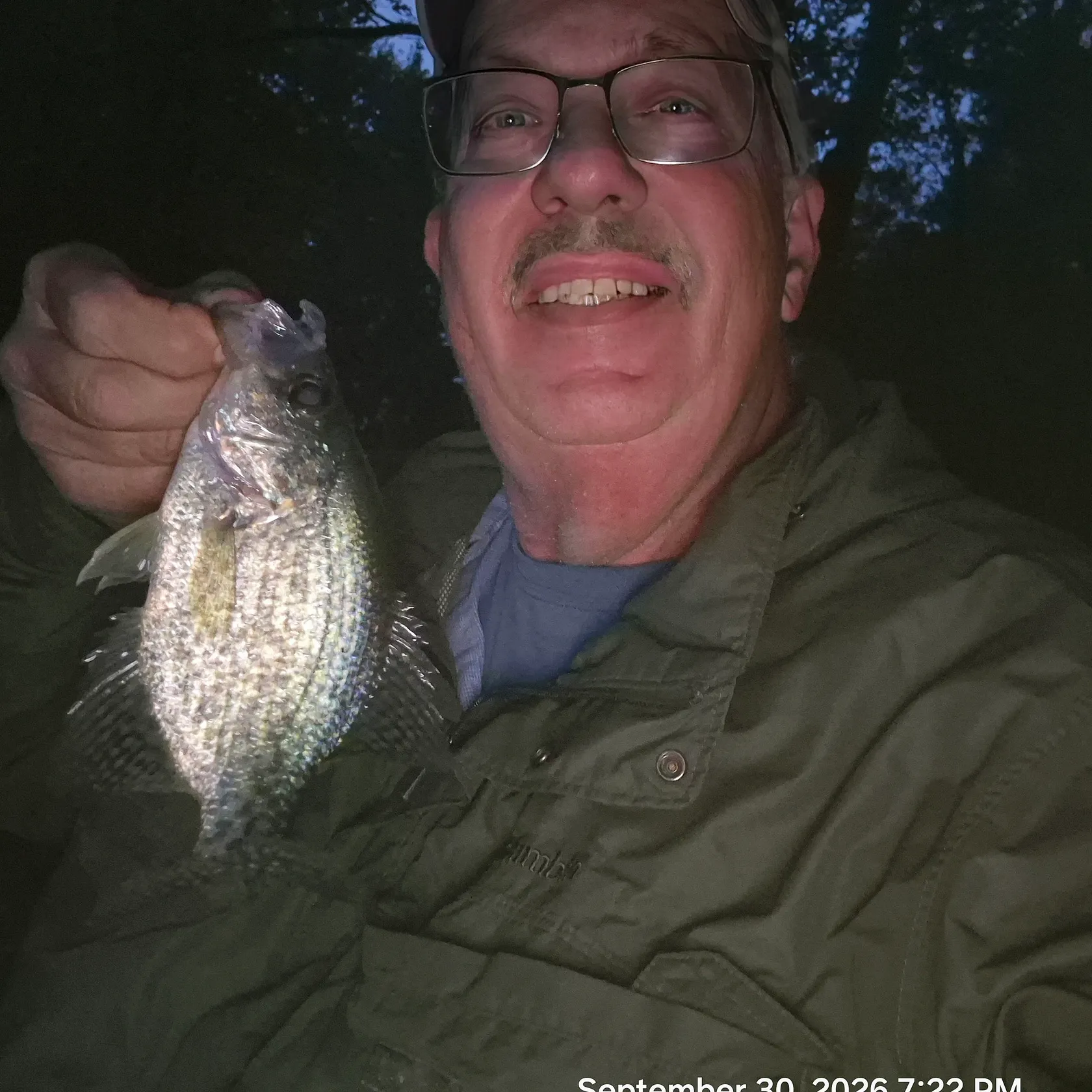 Black crappie caught on Fishbrain