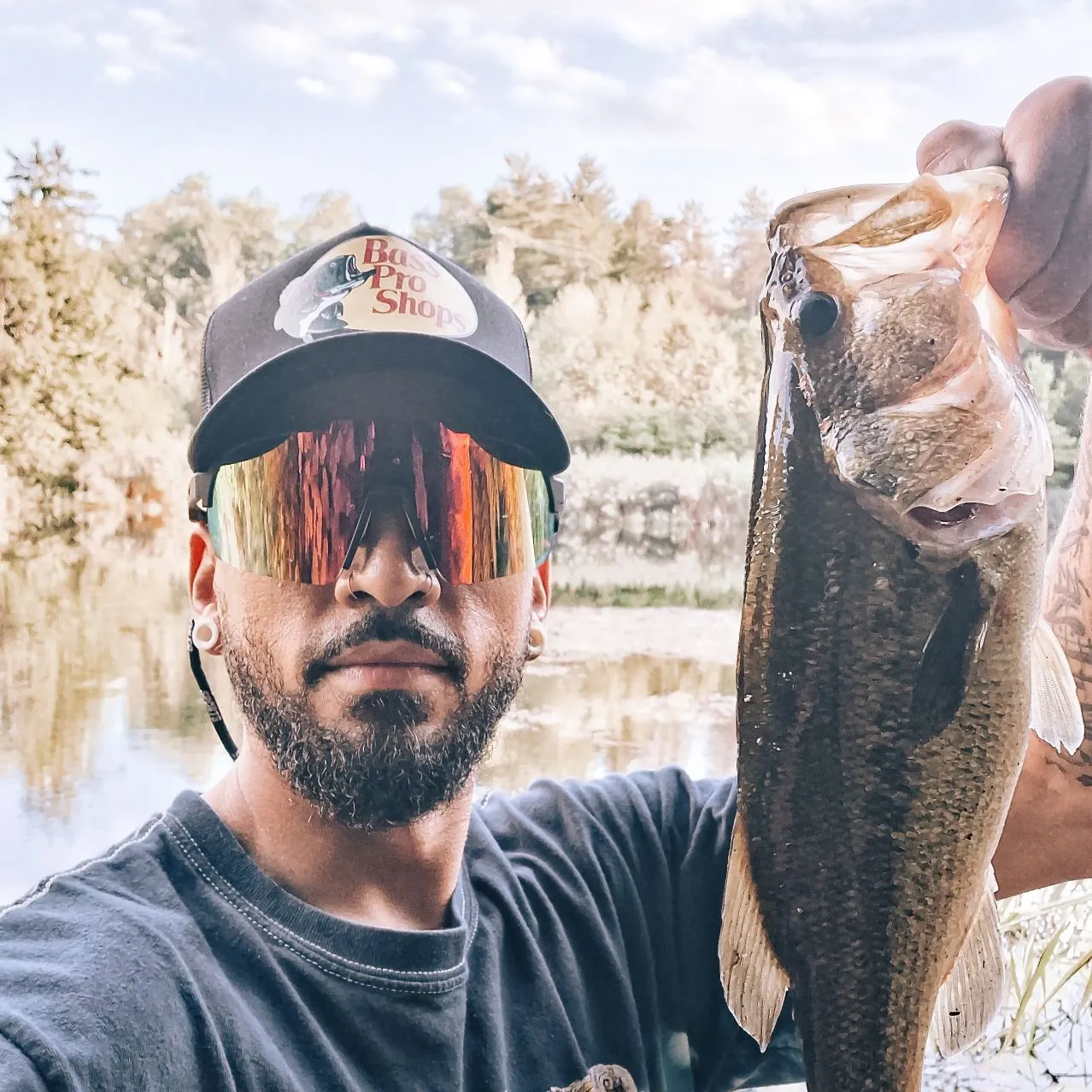 Largemouth bass caught on Fishbrain