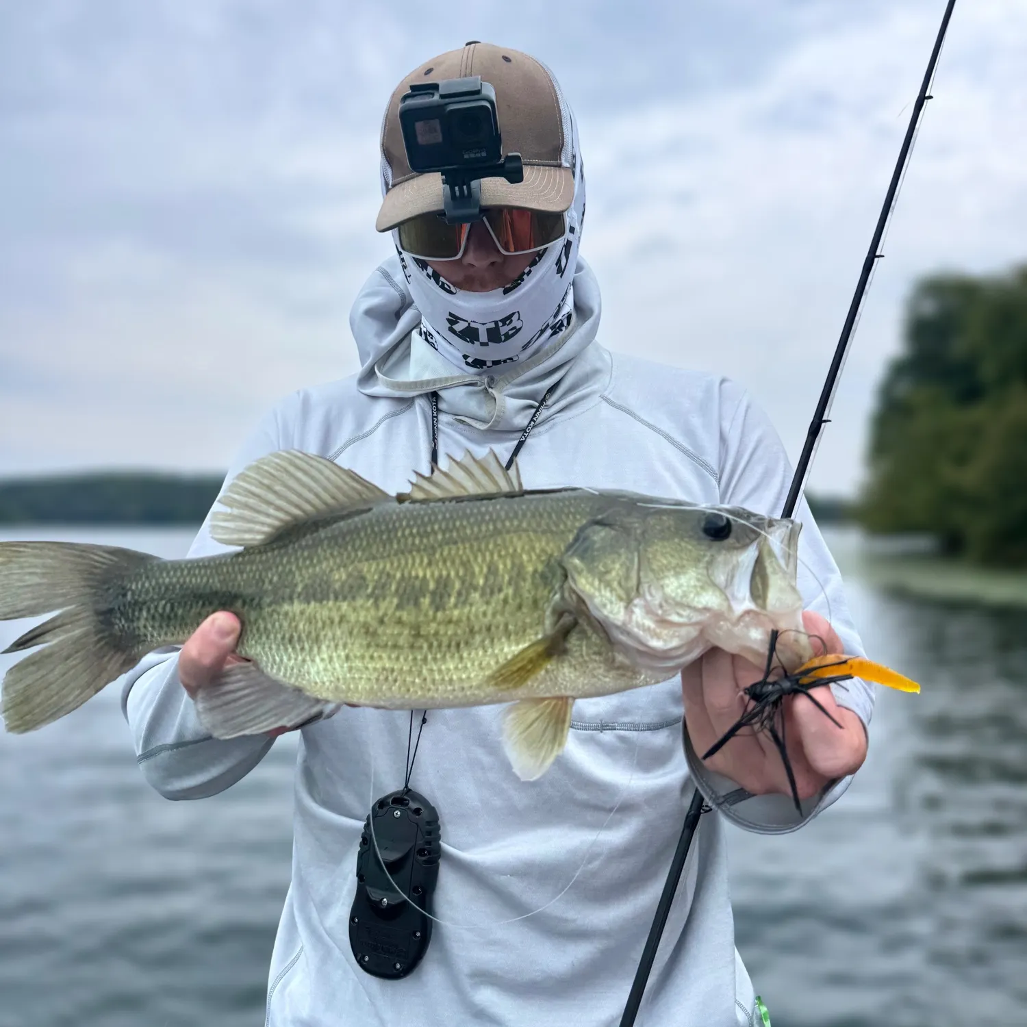 Largemouth bass caught on Fishbrain