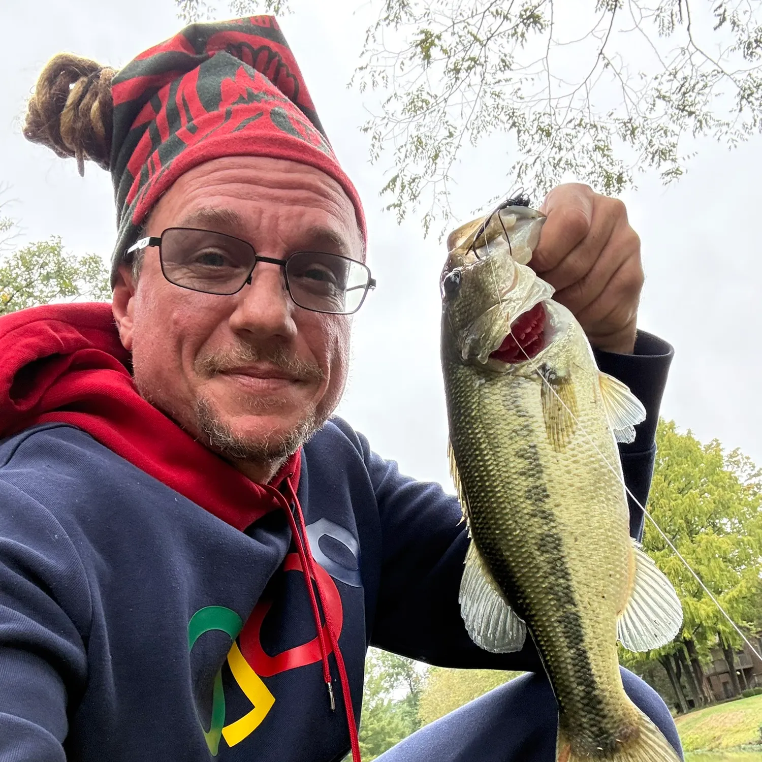 Largemouth bass caught on Fishbrain