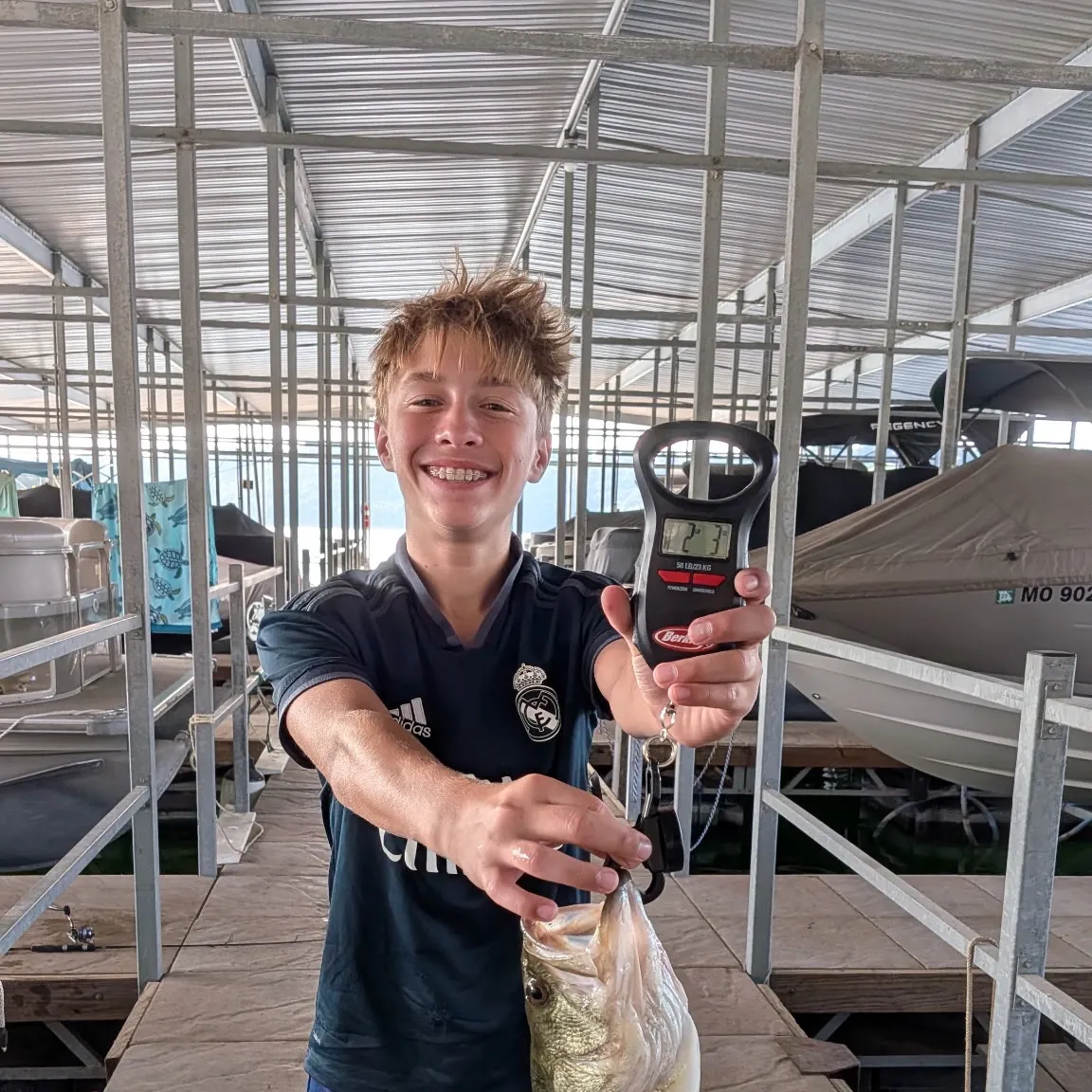Largemouth bass caught on Fishbrain