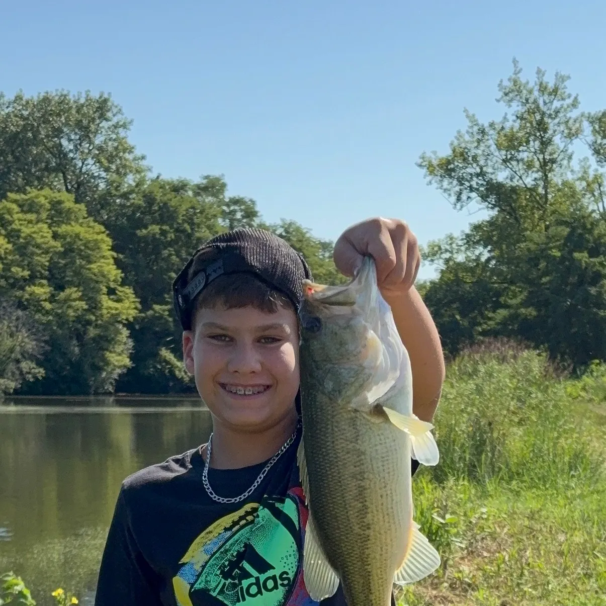 Largemouth bass caught on Fishbrain