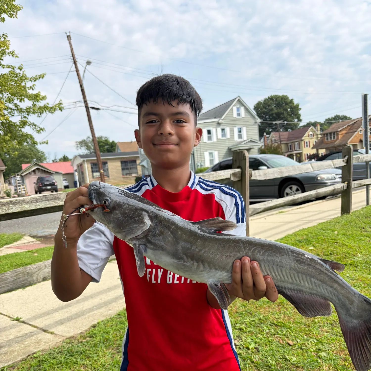 Channel catfish caught on Fishbrain