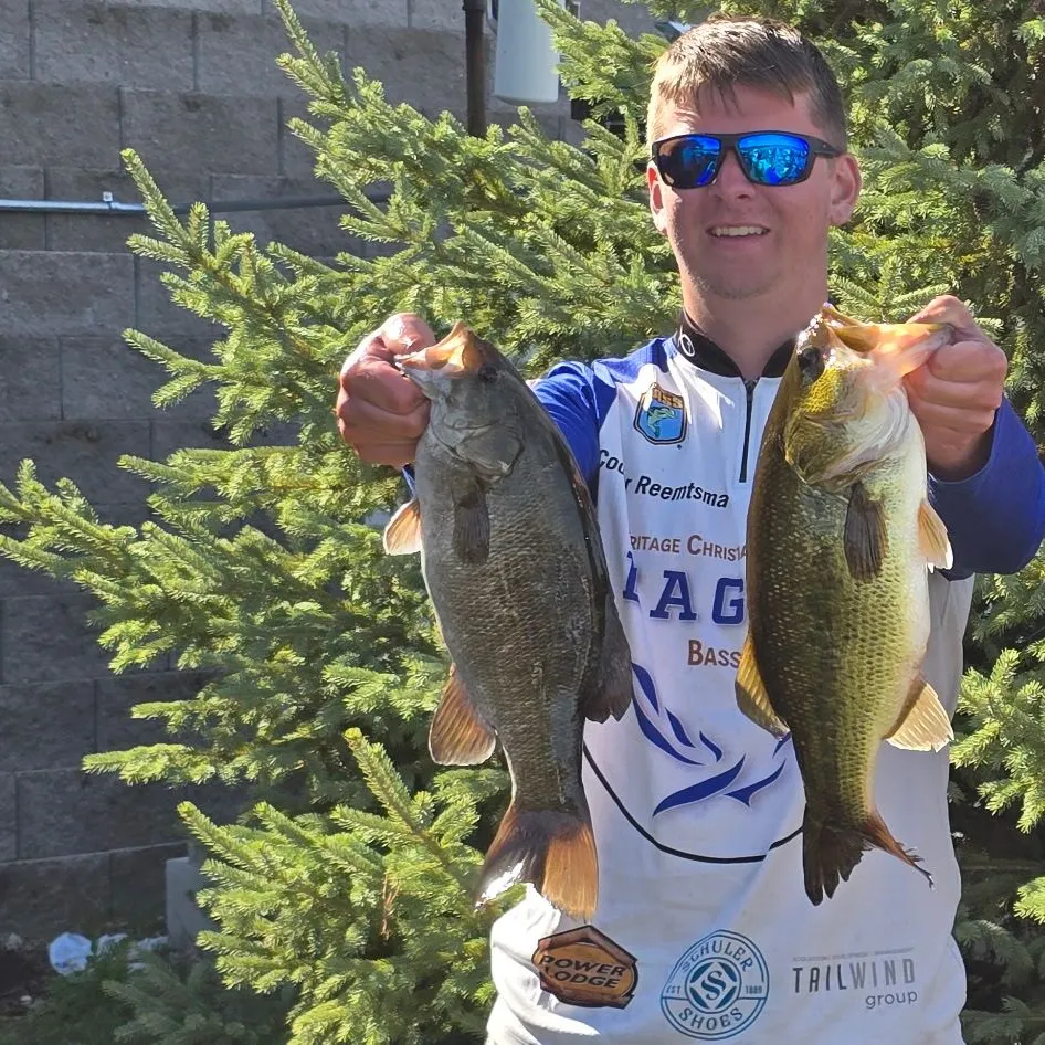 Largemouth bass caught on Fishbrain