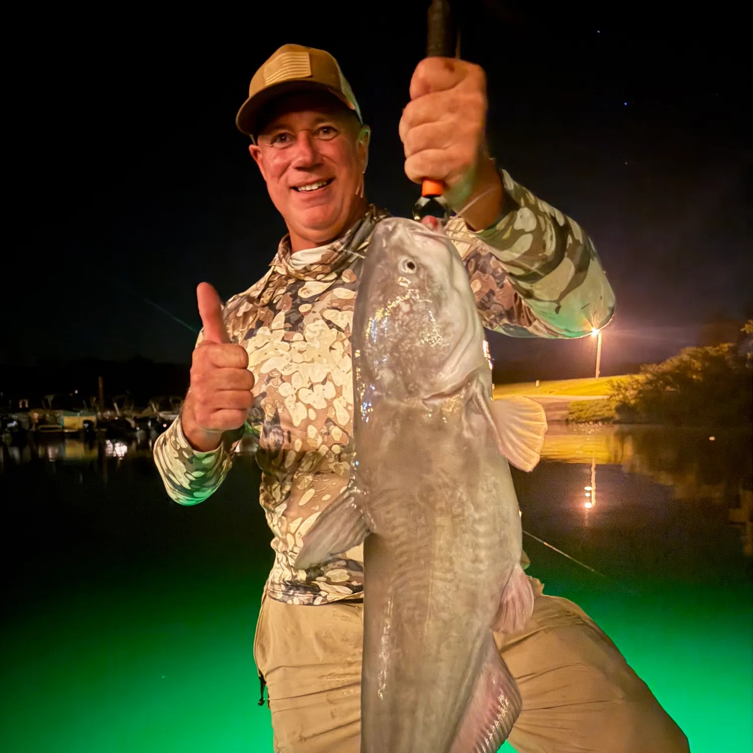 Blue catfish caught on Fishbrain