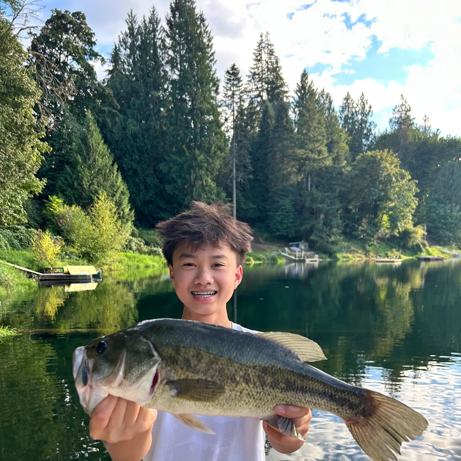 Largemouth bass caught on Fishbrain