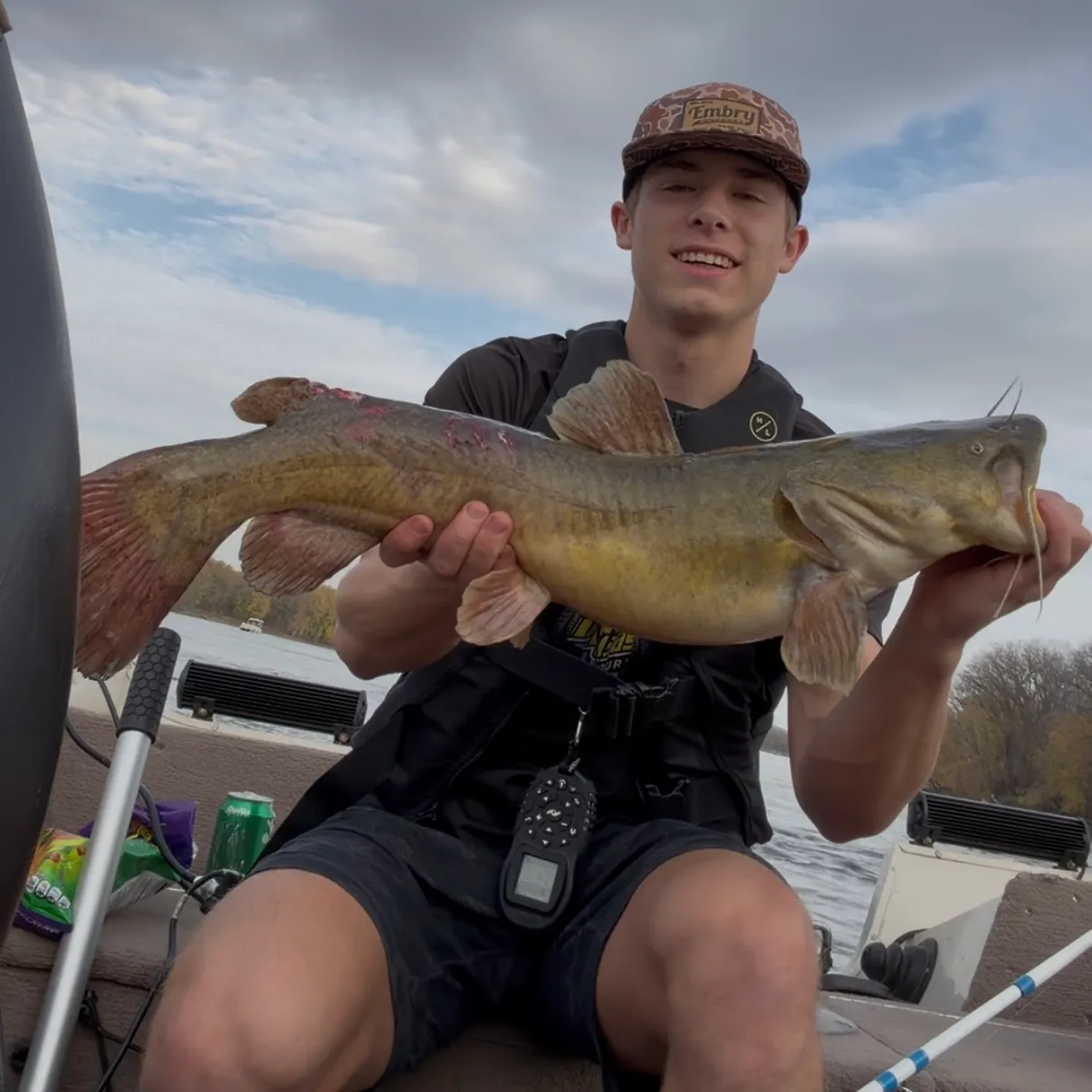 Flathead catfish caught on Fishbrain