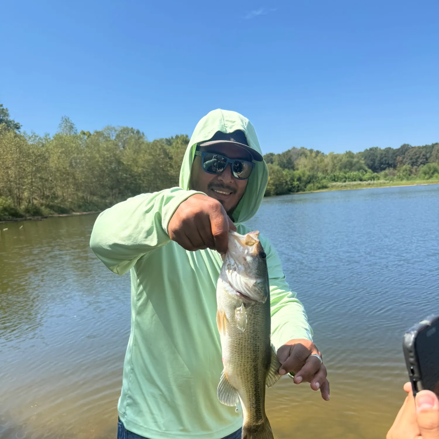 Largemouth bass caught on Fishbrain
