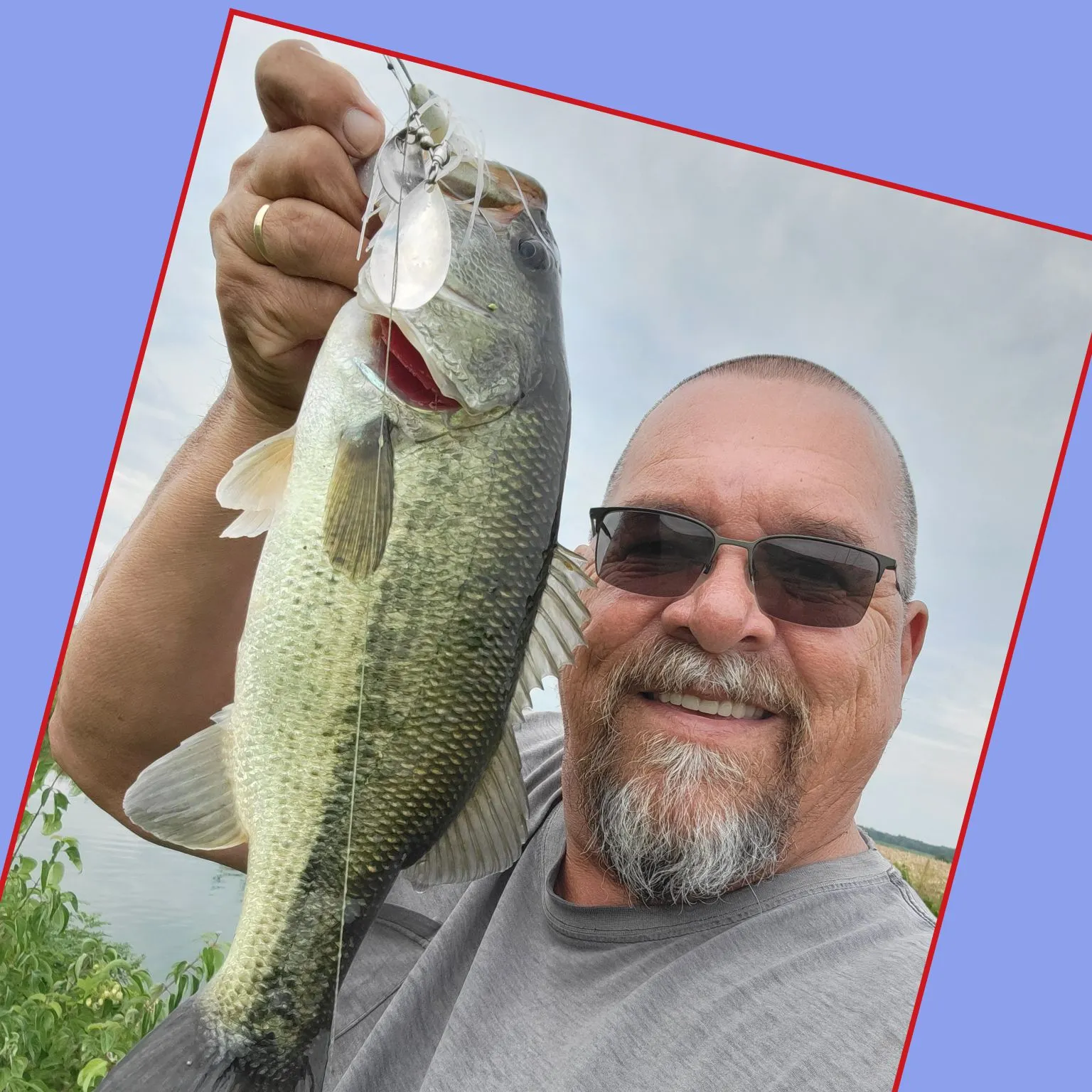Largemouth bass caught on Fishbrain