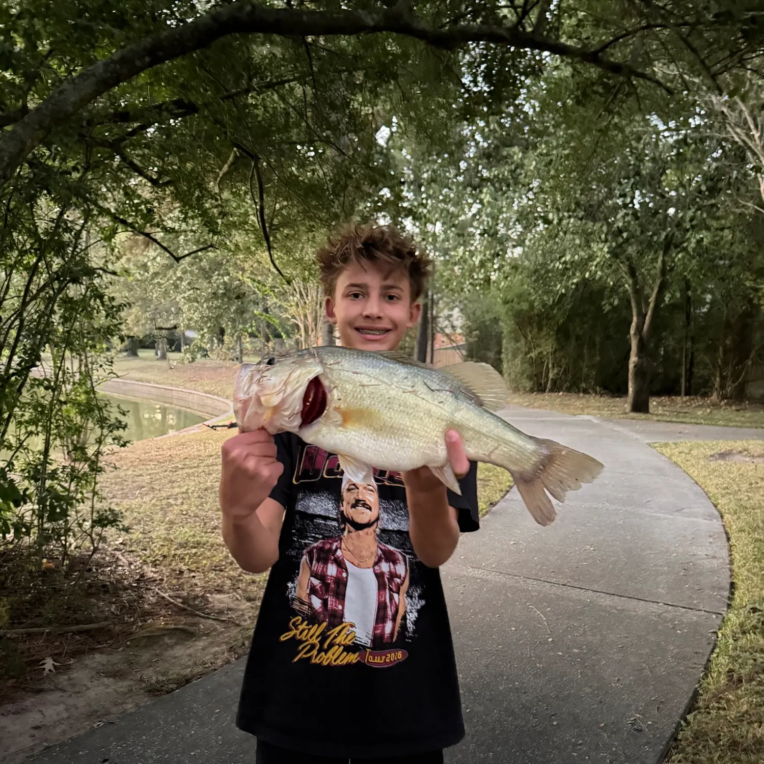 Largemouth bass caught on Fishbrain