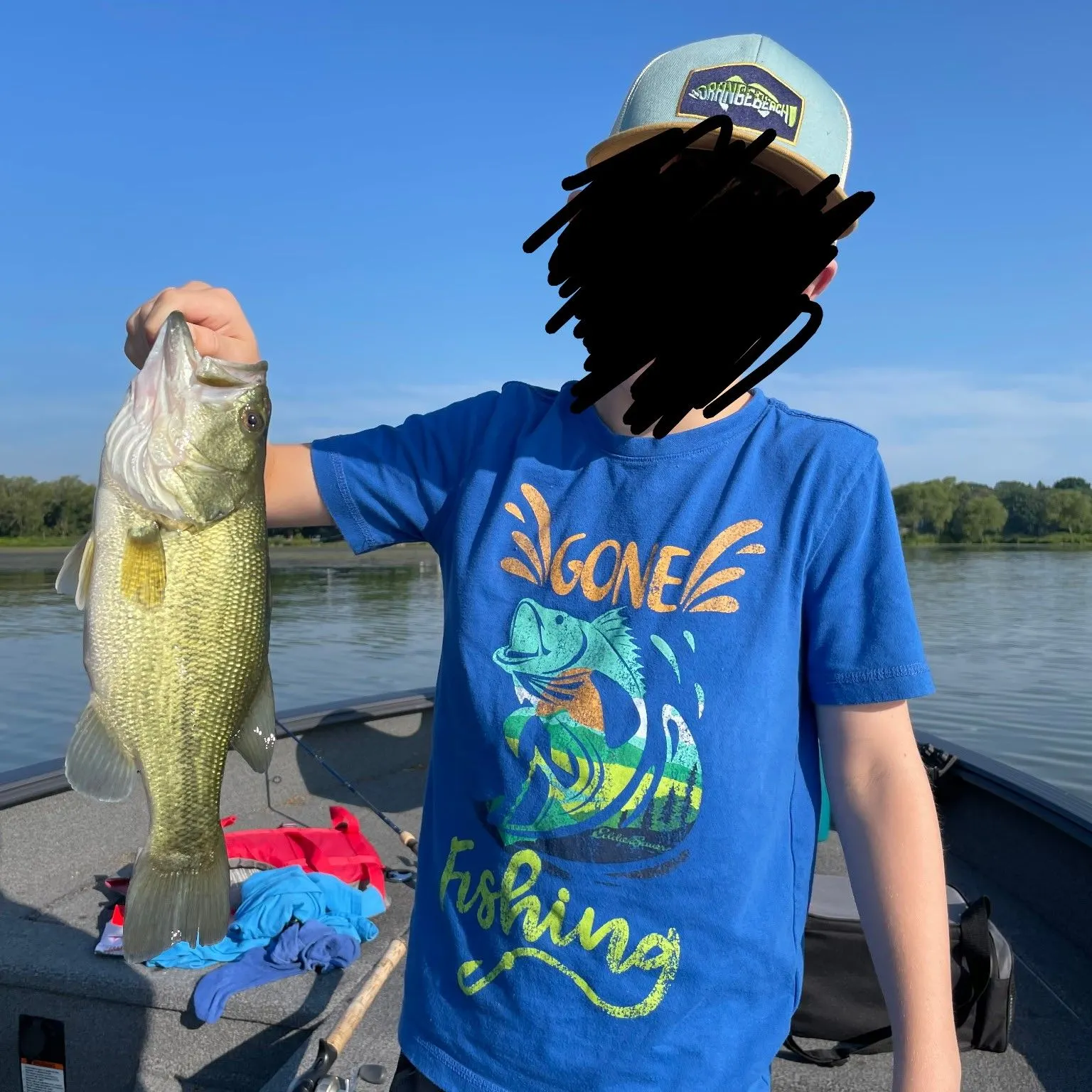 Largemouth bass caught on Fishbrain