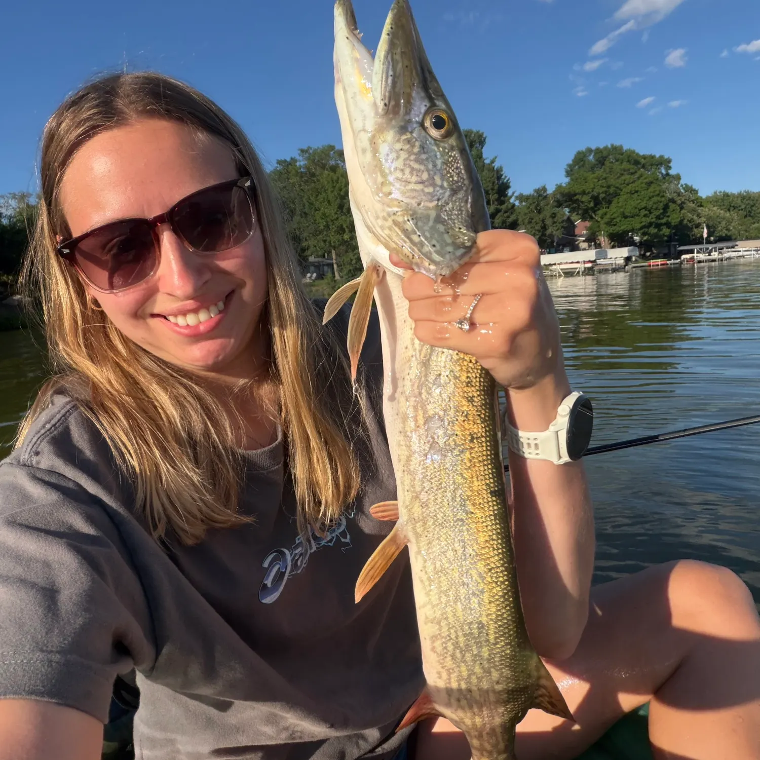 Northern pike caught on Fishbrain