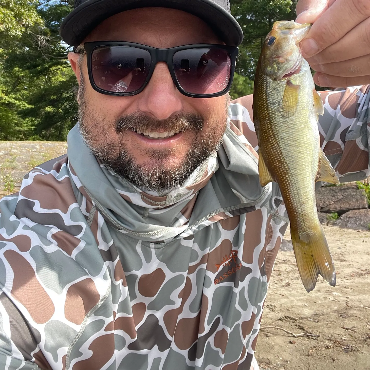 Largemouth bass caught on Fishbrain