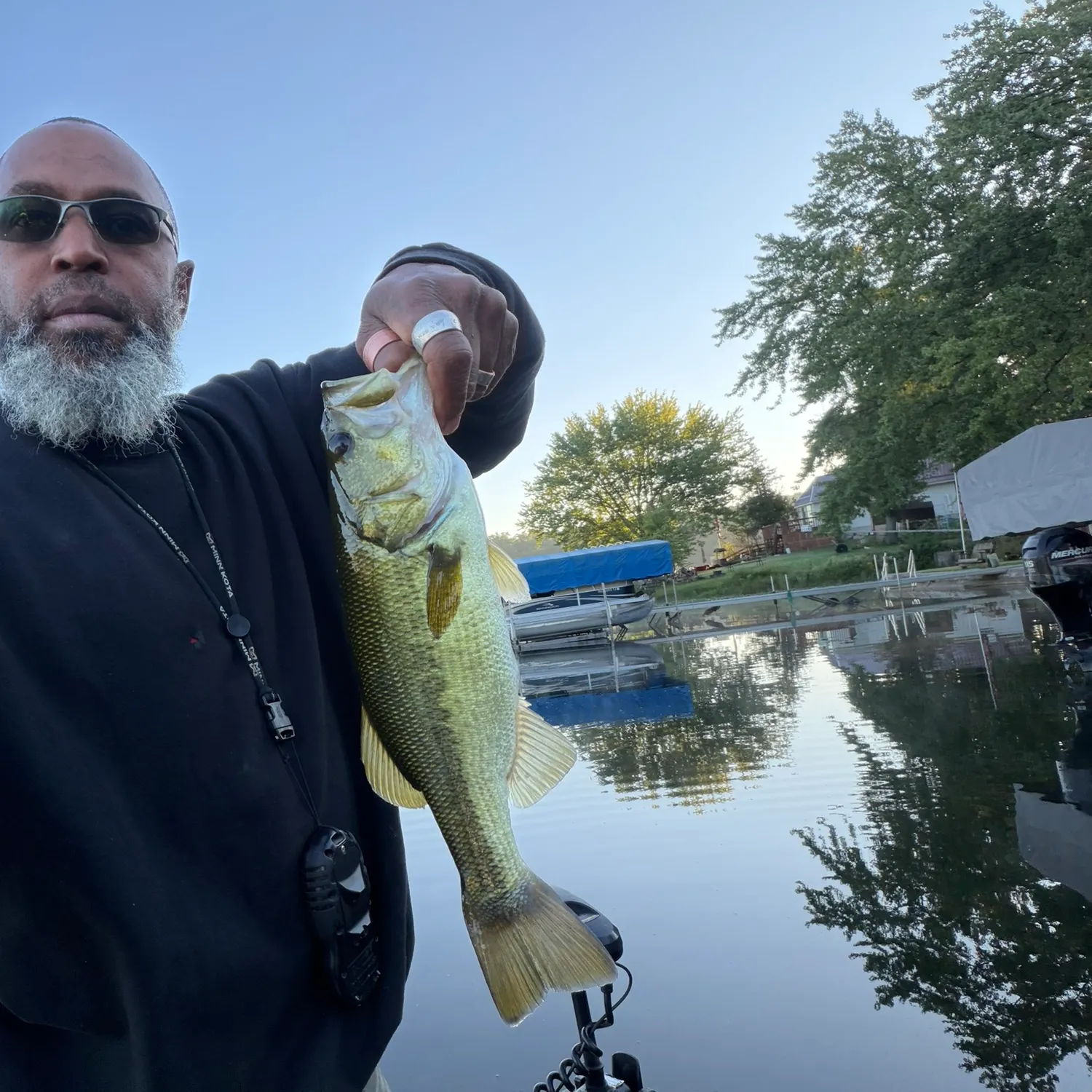 Largemouth bass caught on Fishbrain