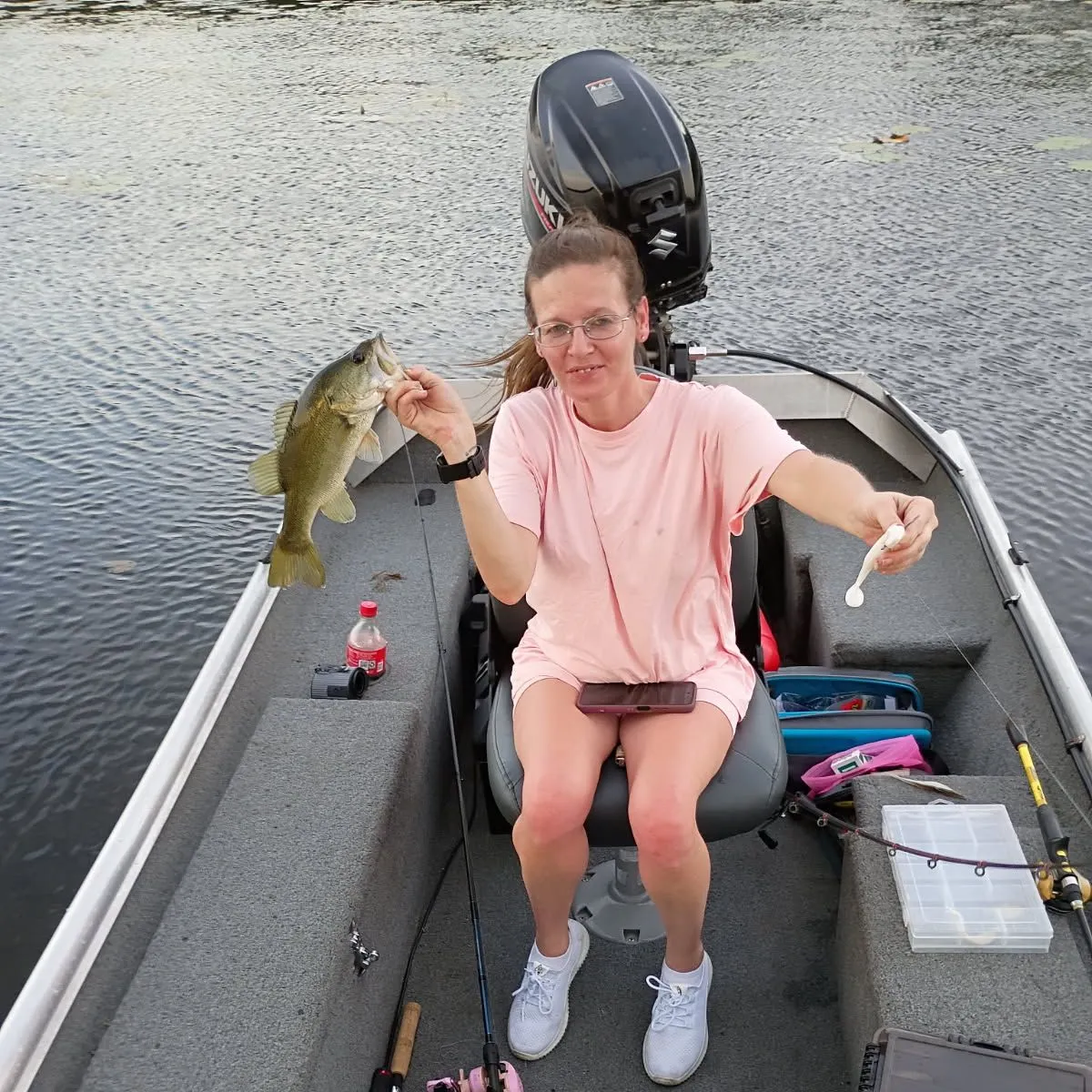 Largemouth bass caught on Fishbrain