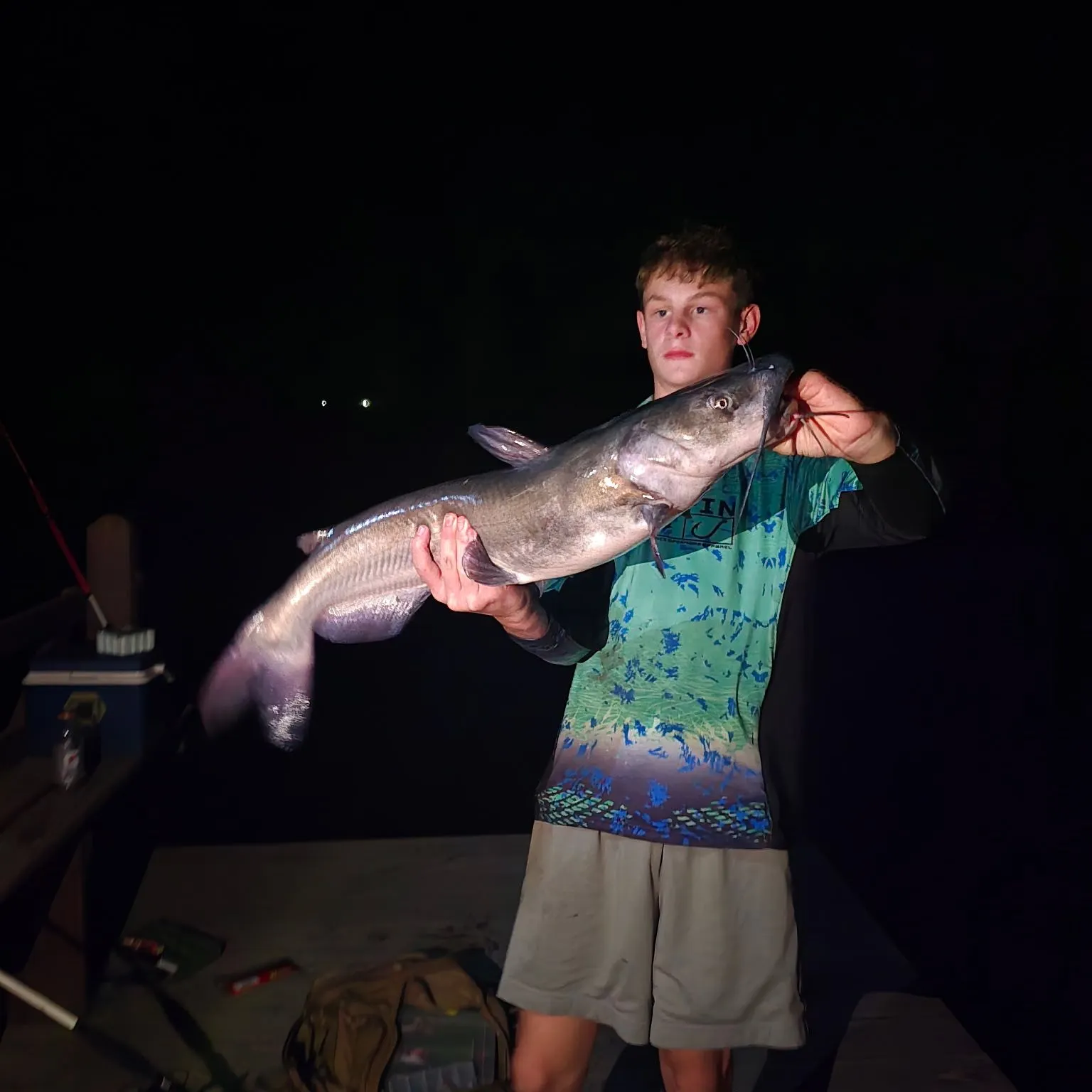 Channel catfish caught on Fishbrain