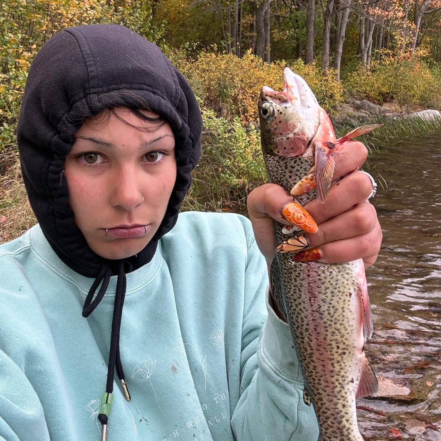 Rainbow trout caught on Fishbrain