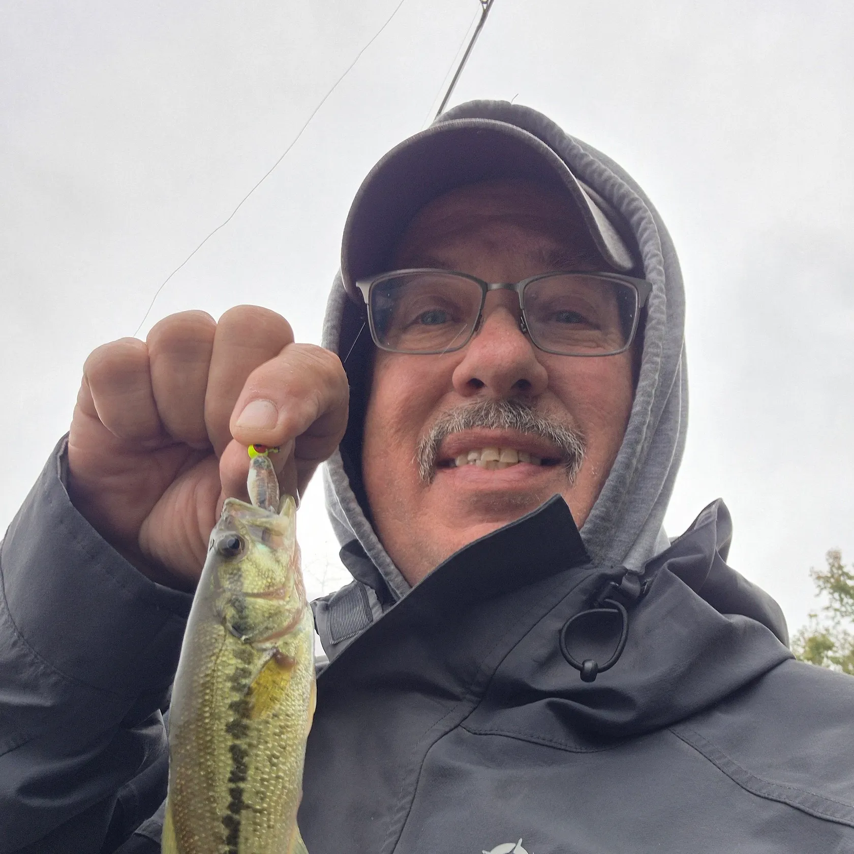 Largemouth bass caught on Fishbrain