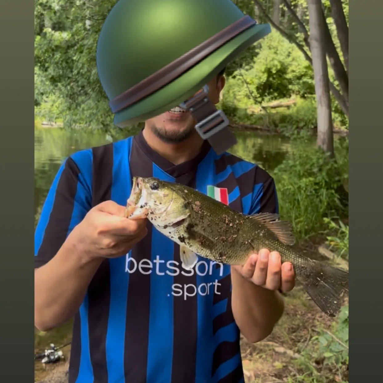 Largemouth bass caught on Fishbrain