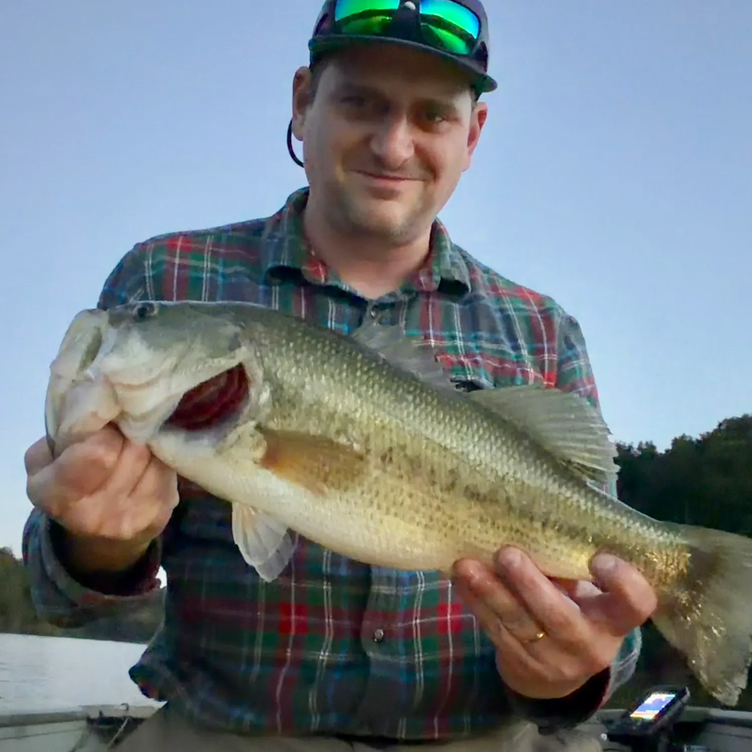 Largemouth bass caught on Fishbrain
