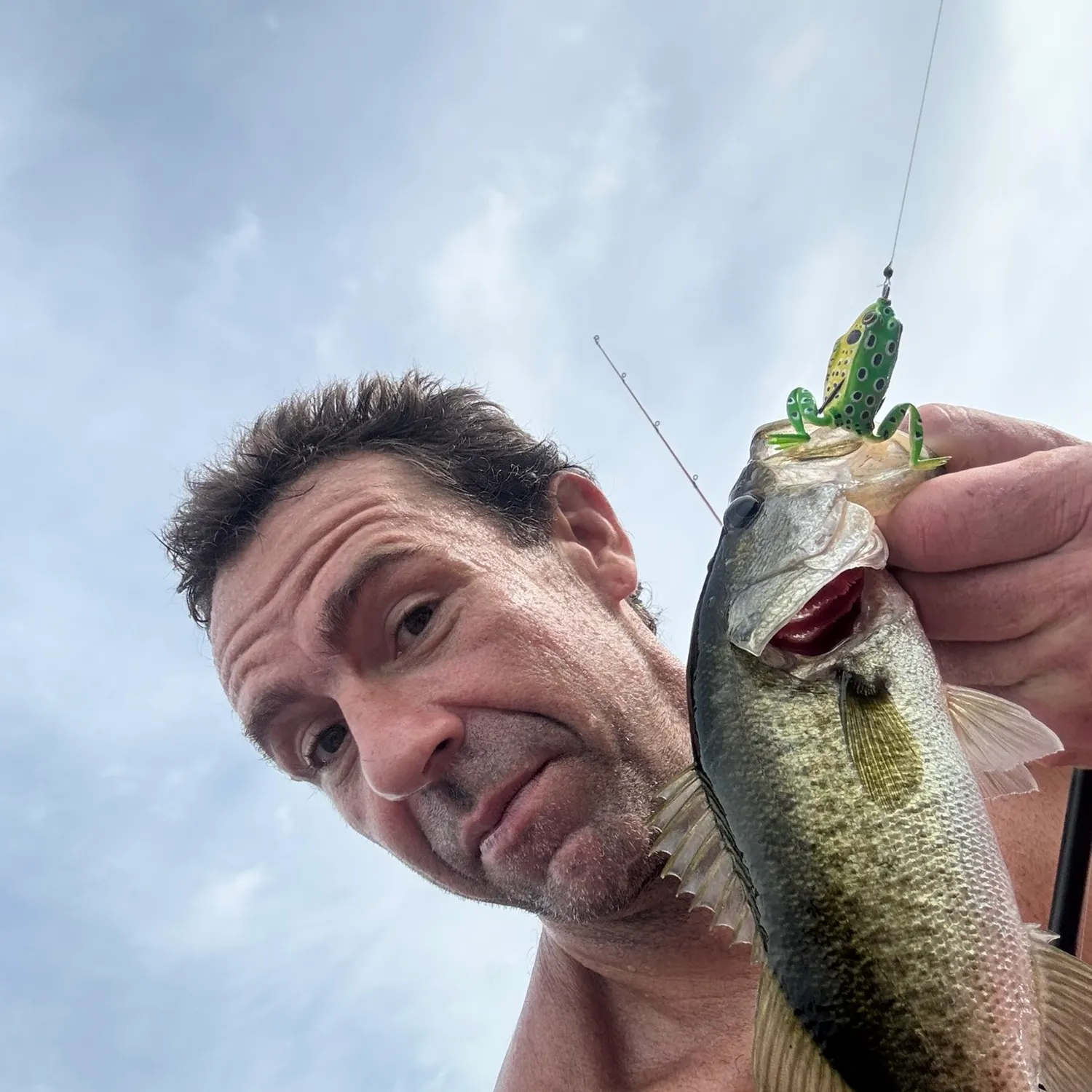 Largemouth bass caught on Fishbrain