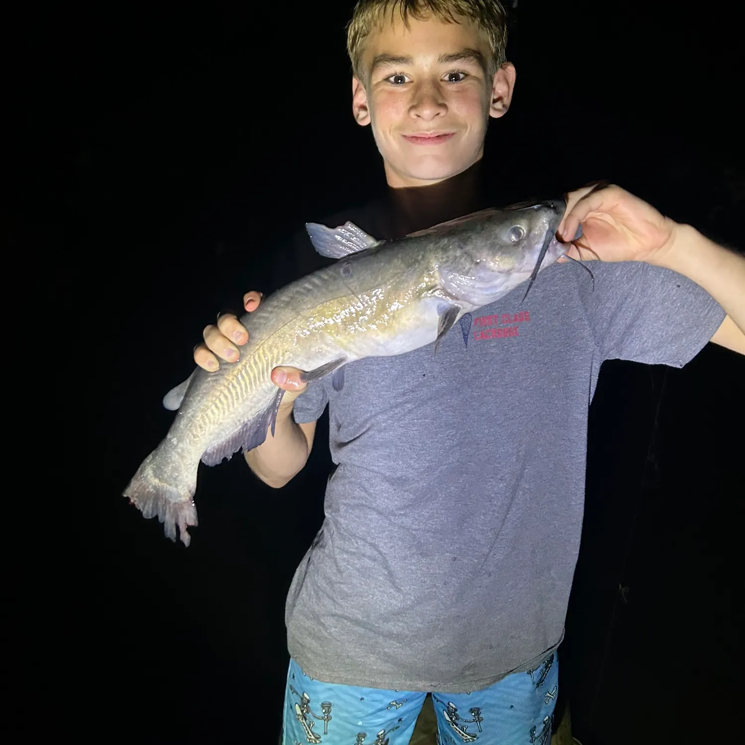 Channel catfish caught on Fishbrain