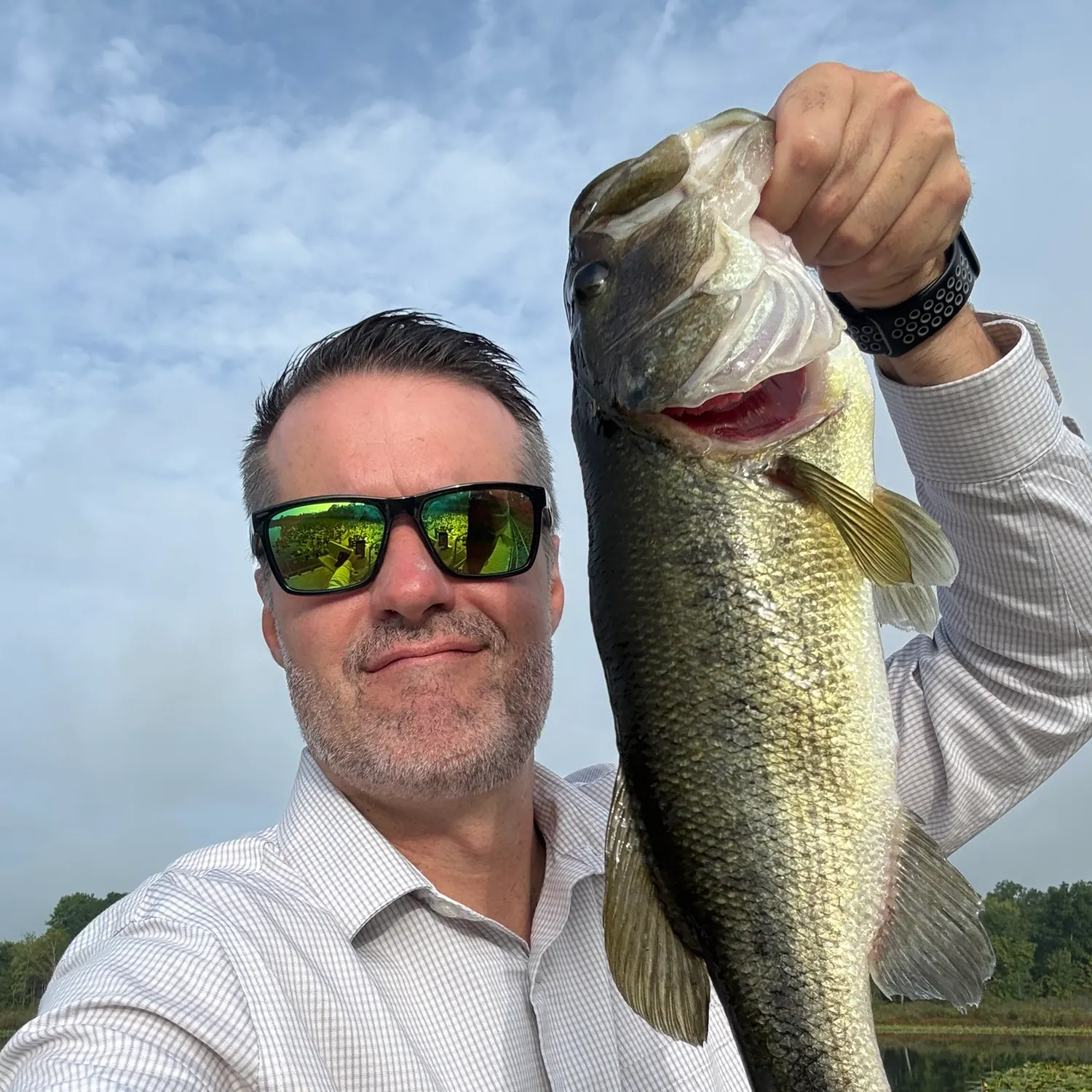 Largemouth bass caught on Fishbrain