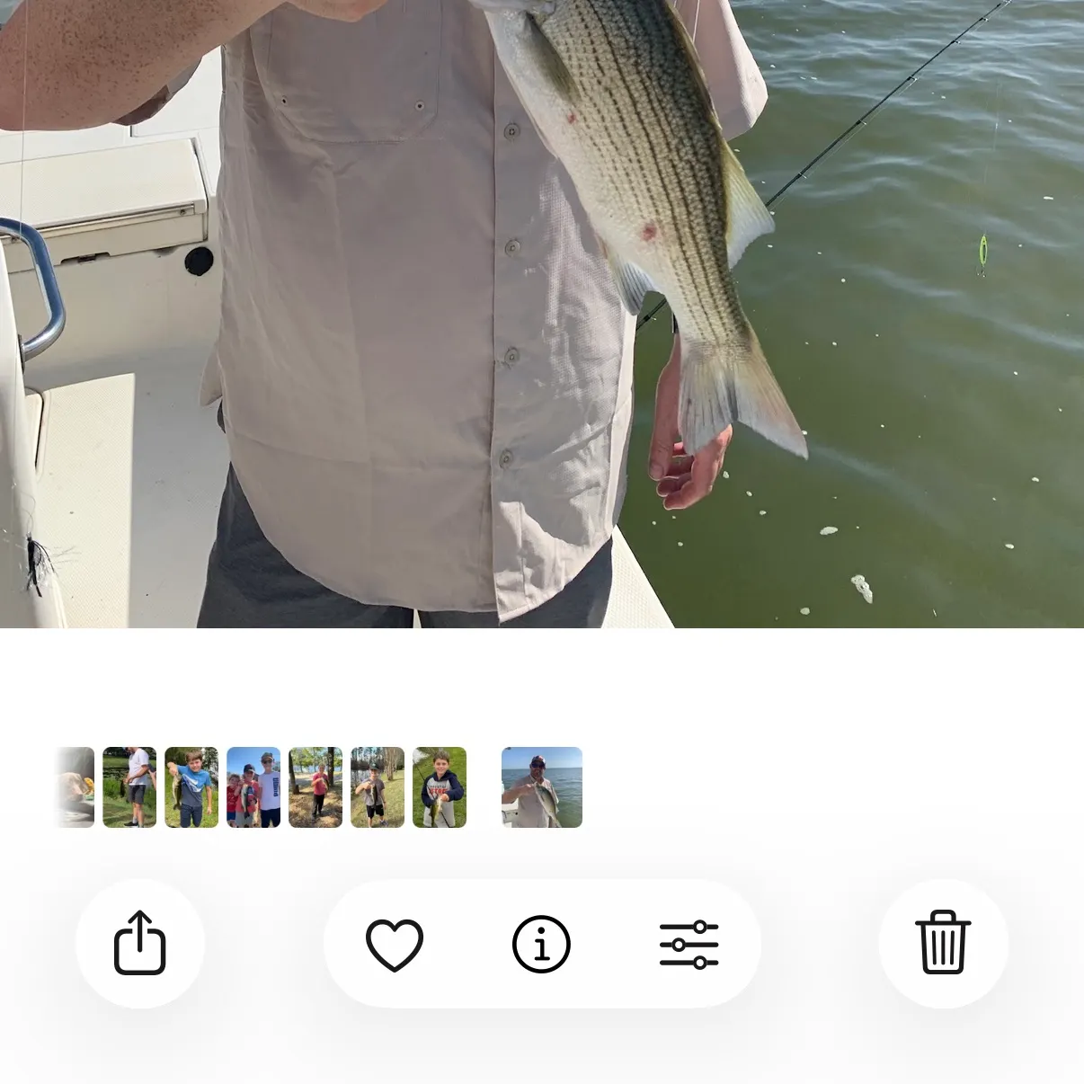 recently logged catches