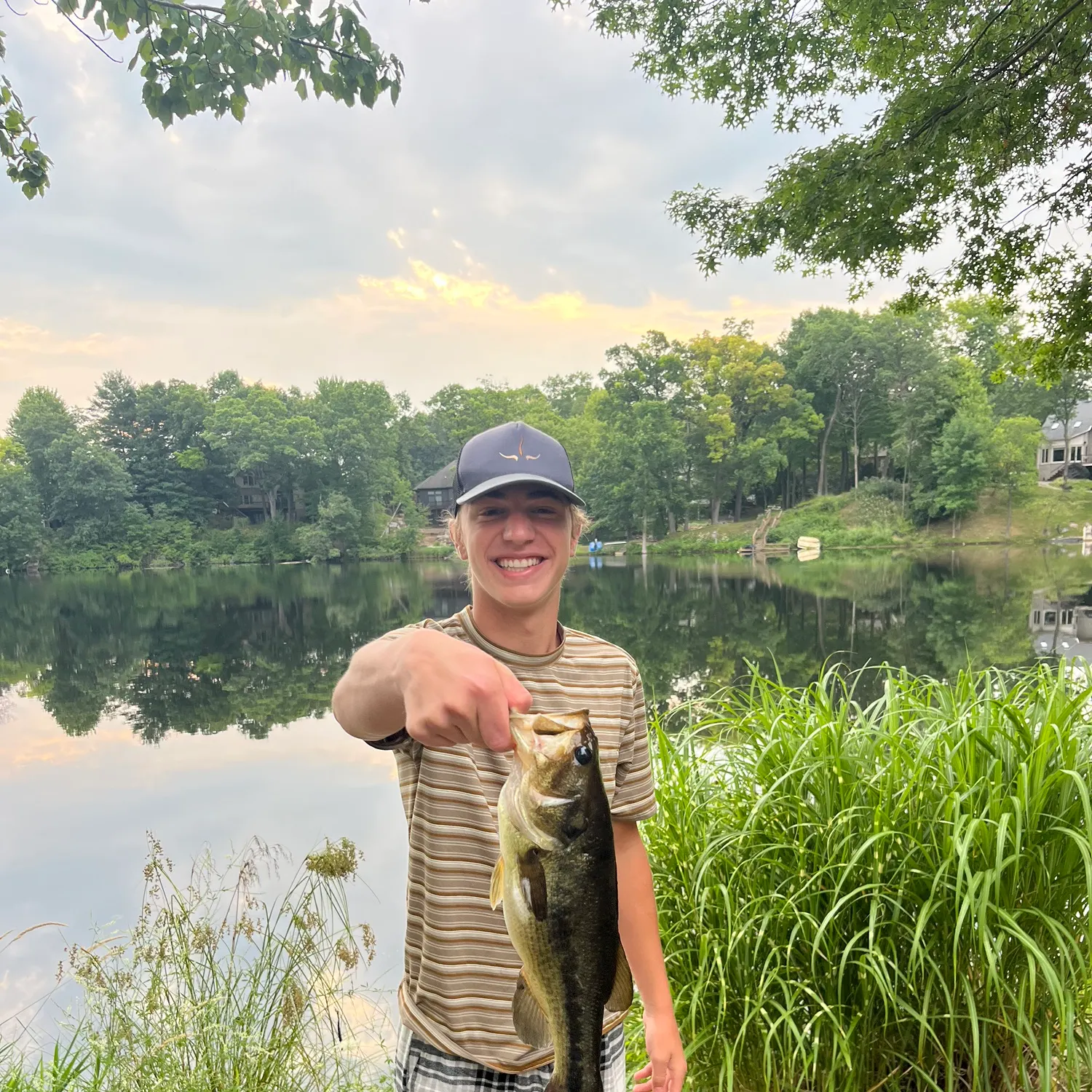 Largemouth bass caught on Fishbrain