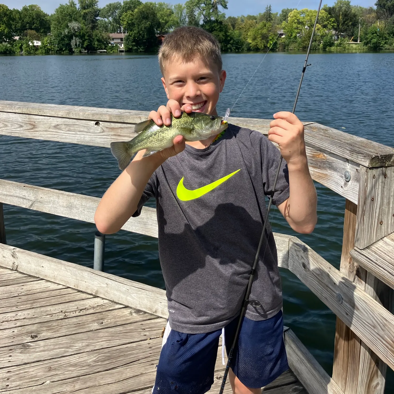 Largemouth bass caught on Fishbrain