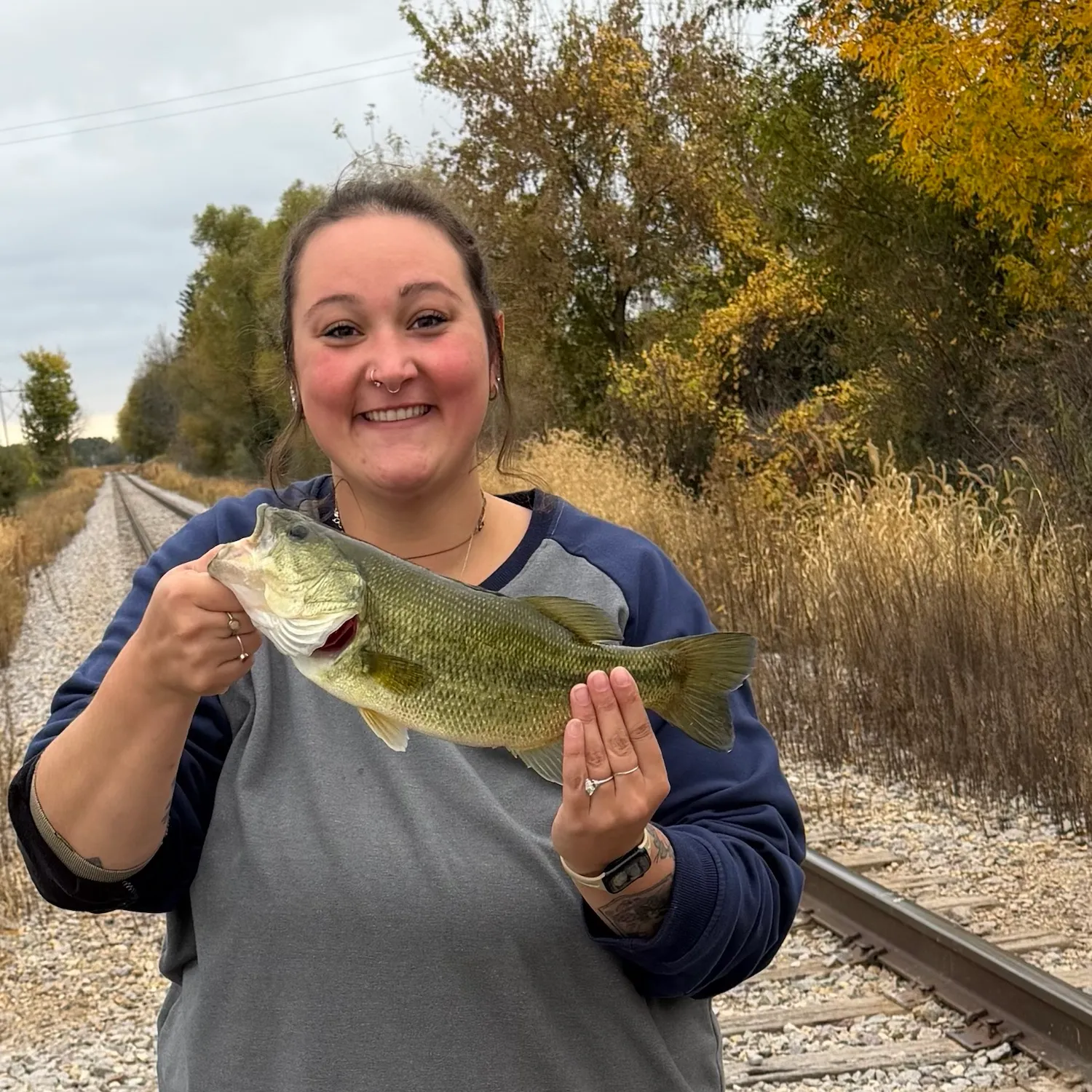 Largemouth bass caught on Fishbrain