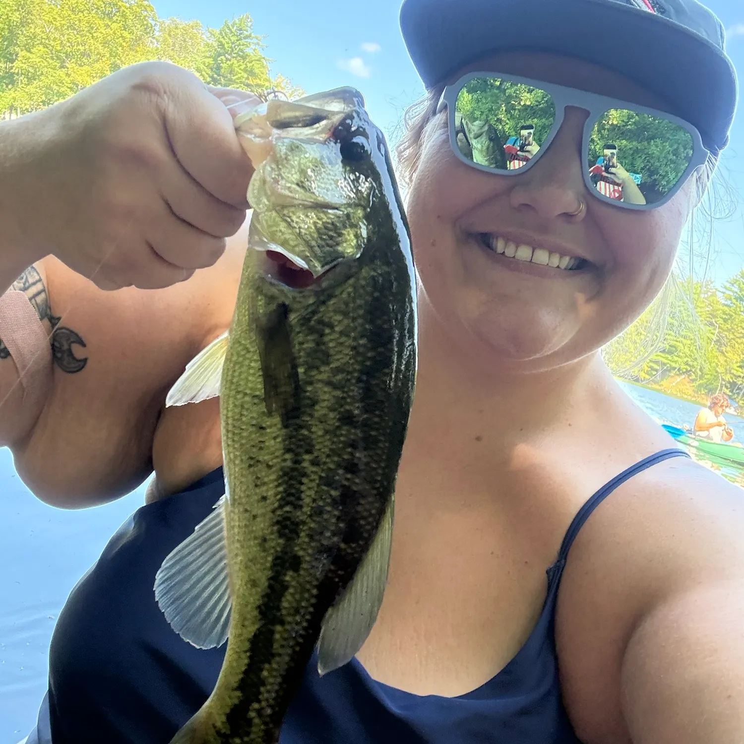 Largemouth bass caught on Fishbrain