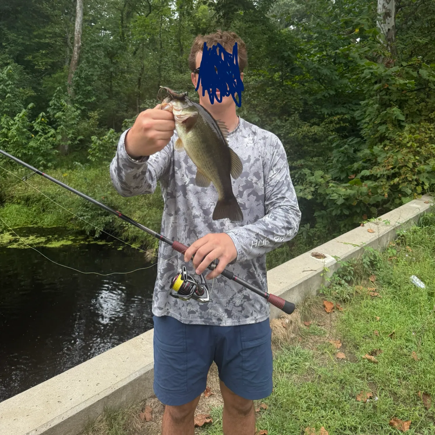 Largemouth bass caught on Fishbrain