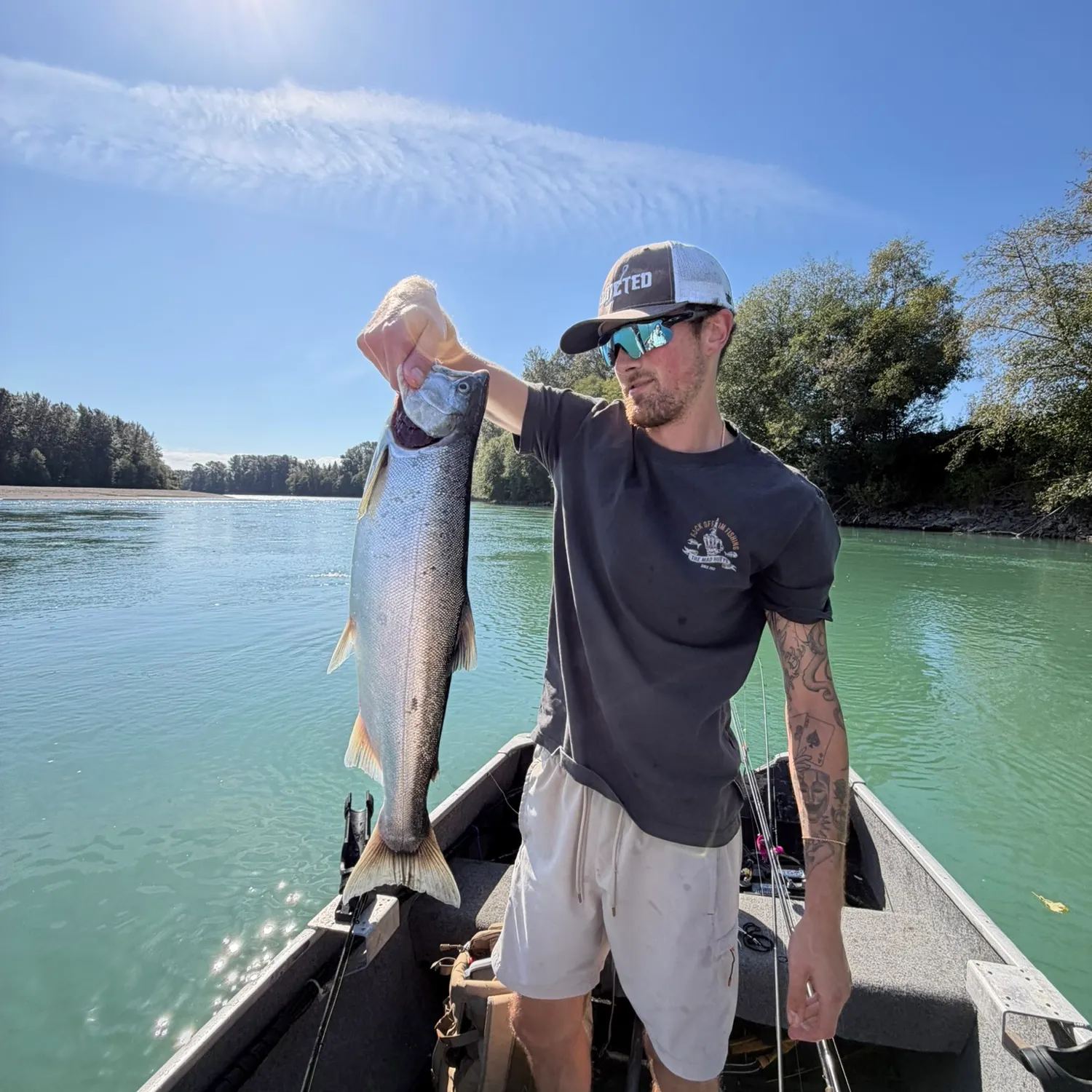Coho salmon caught on Fishbrain