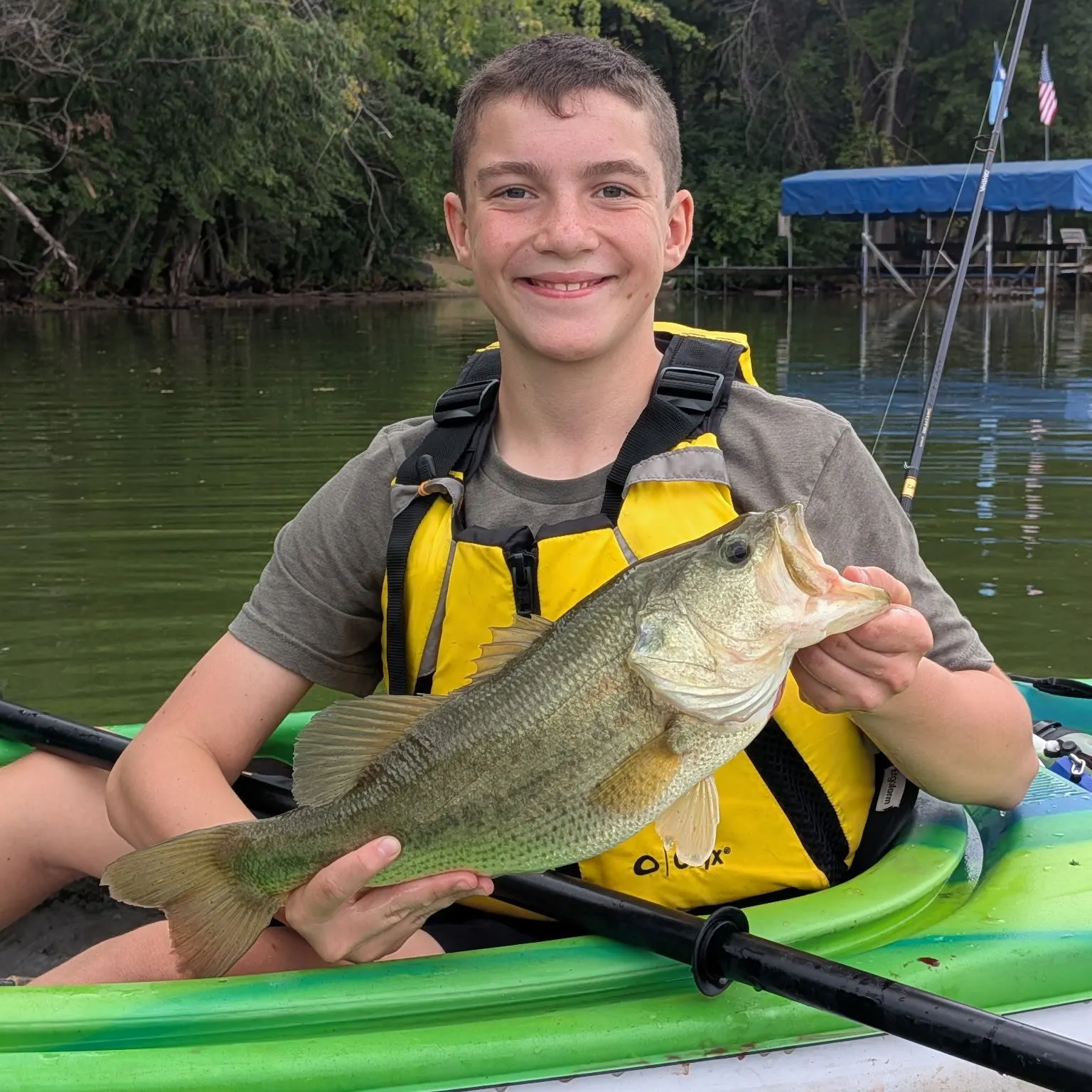 Largemouth bass caught on Fishbrain