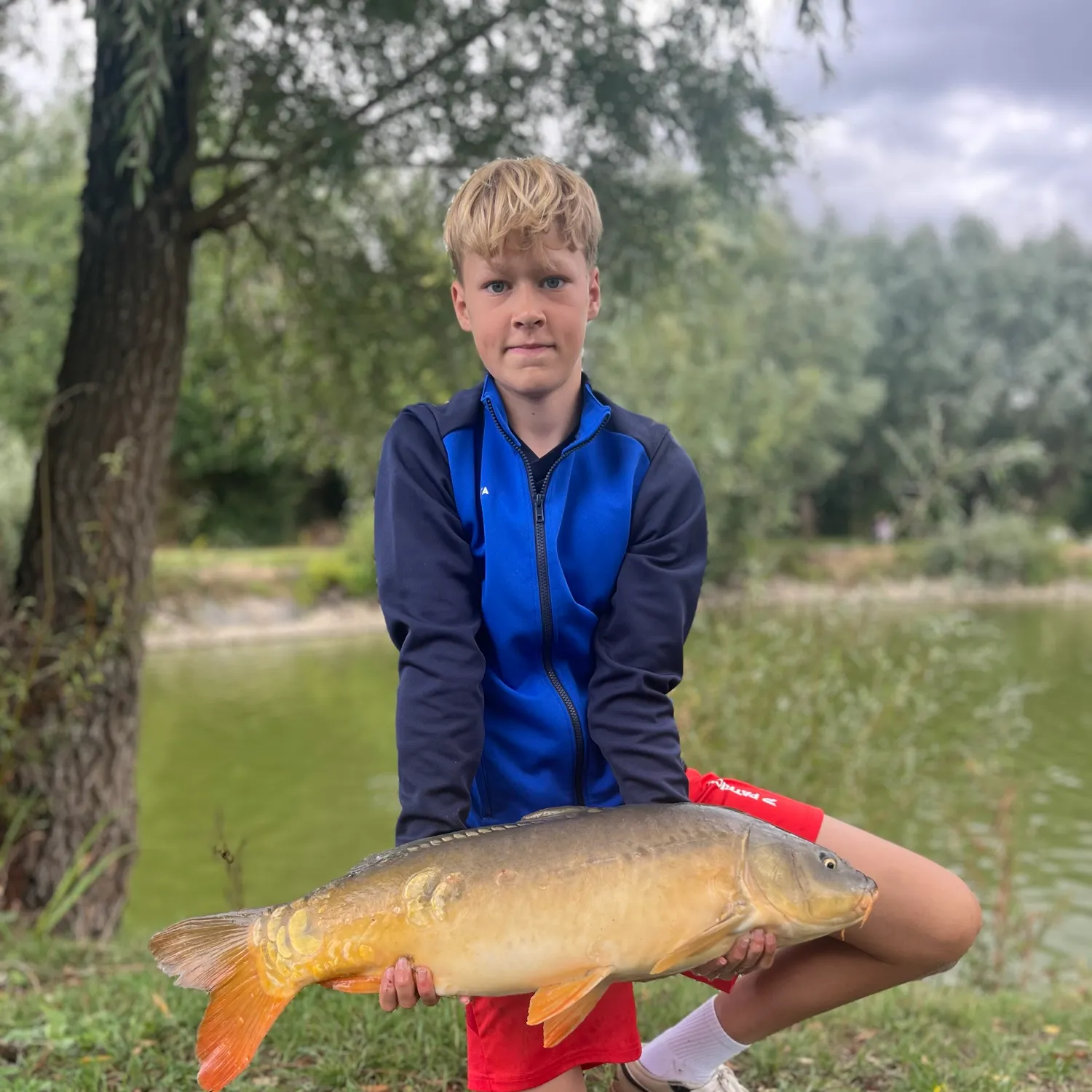 Leather carp caught on Fishbrain