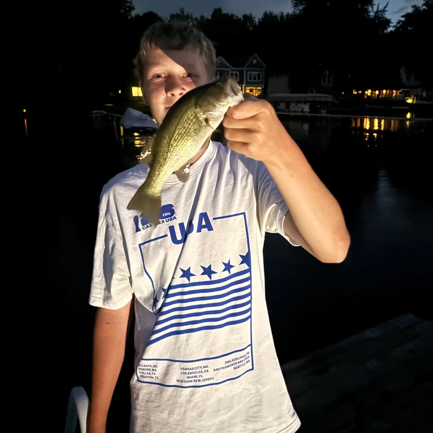 Largemouth bass caught on Fishbrain