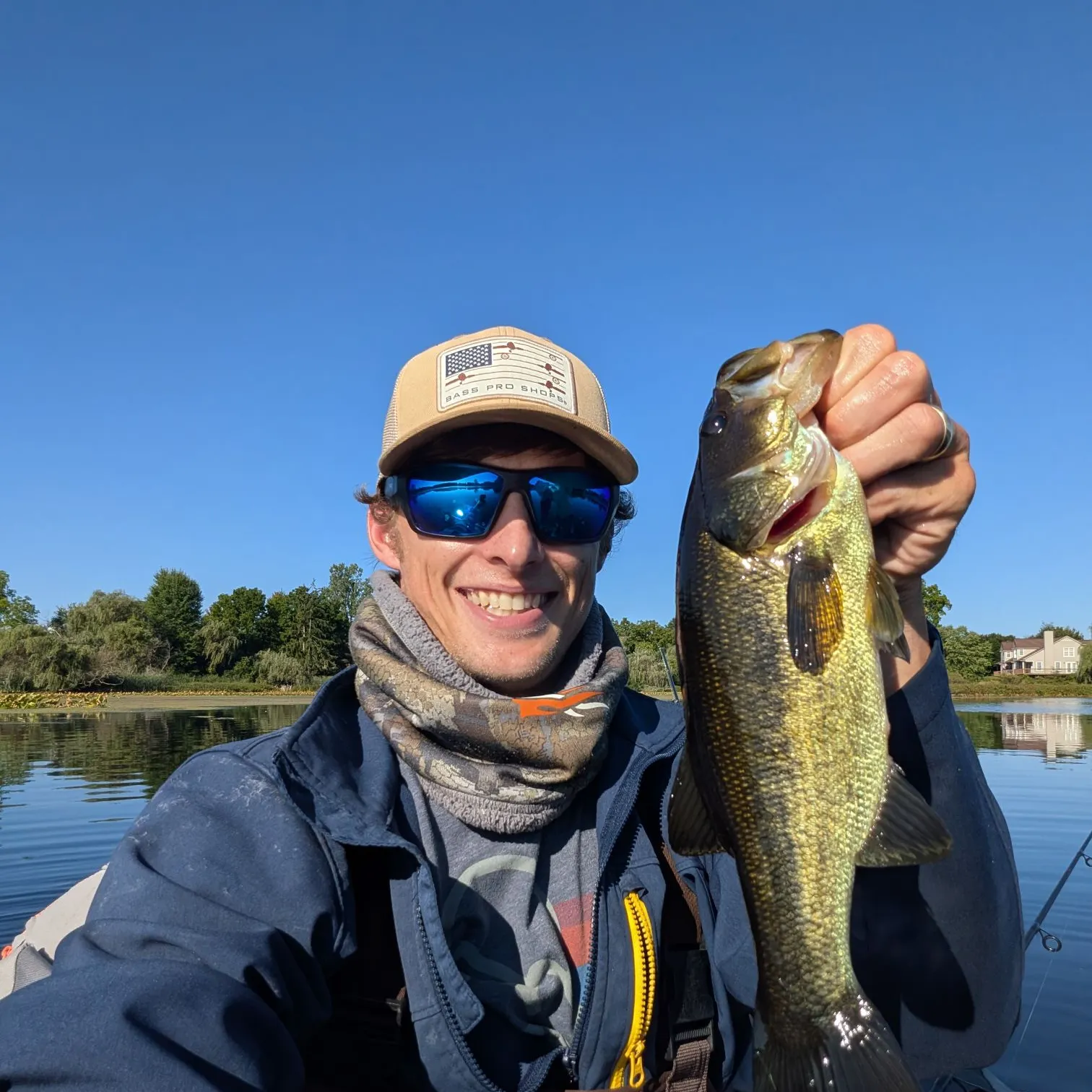 Largemouth bass caught on Fishbrain