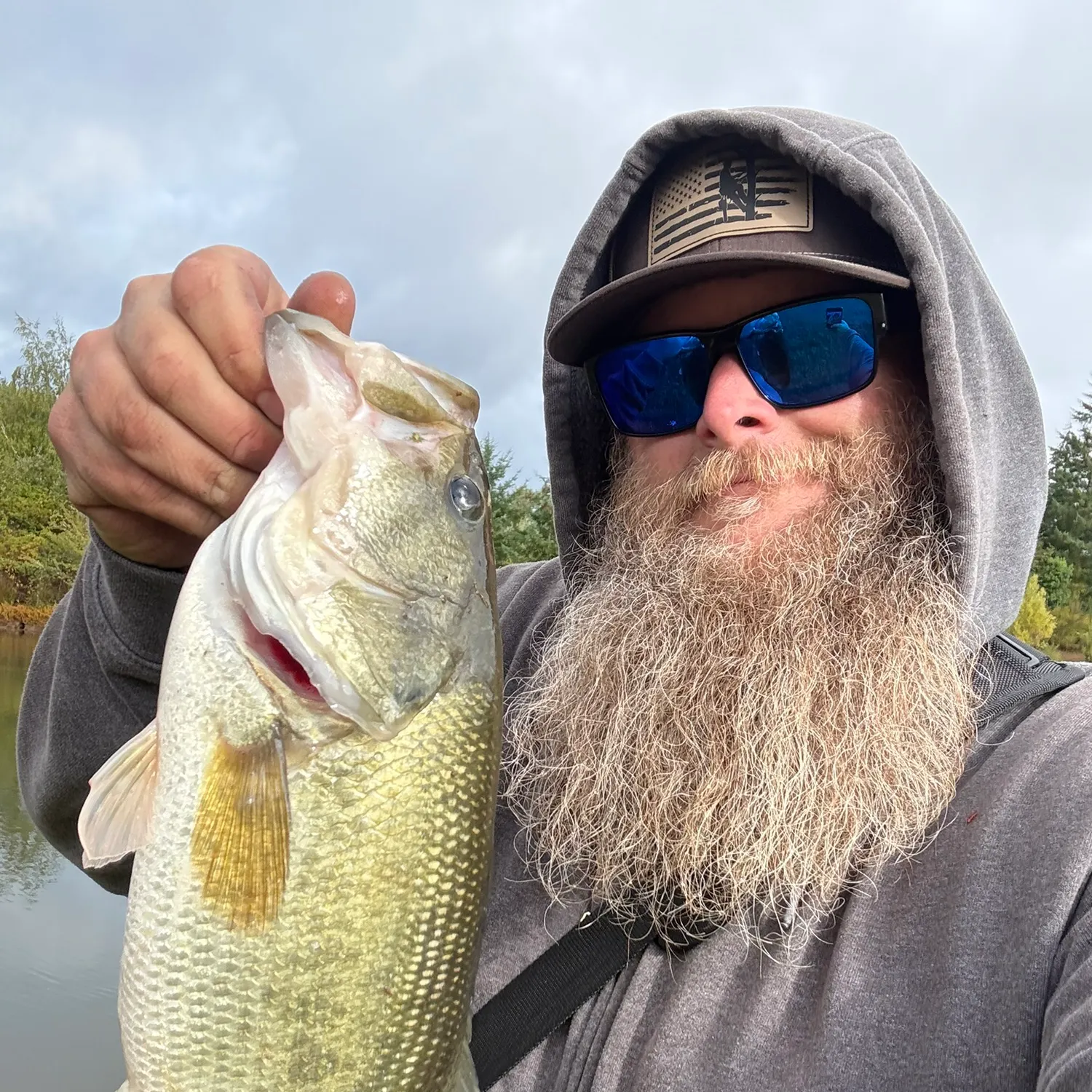 Largemouth bass caught on Fishbrain